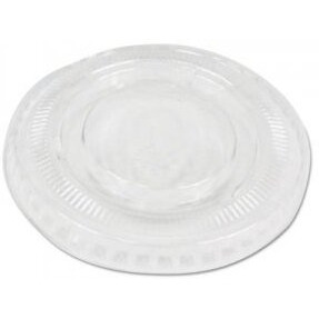 BWK 2 oz Souffle & Portion Cup Lids&44 Fits Portion Cups&44 Clear