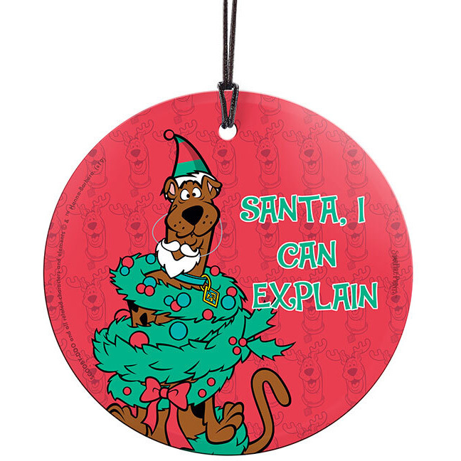 Trend Setters  Scooby Doo Santa  I Can Explain Starfire Hanging Glass
