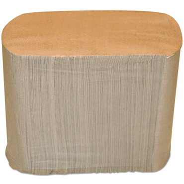 MOR Kraft 2-Ply Interfolded Dispenser Napkins- 6.5 x 8.25 - 6000 Per Carton