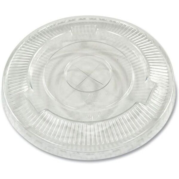 9-10 oz Crystal-Clear Cold Cup Straw-Slot Lids&44 Clear - 1000 Count