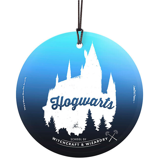 Harry Potter School of Witchcraft & Wizardry StarFire Prints Hanging Glass