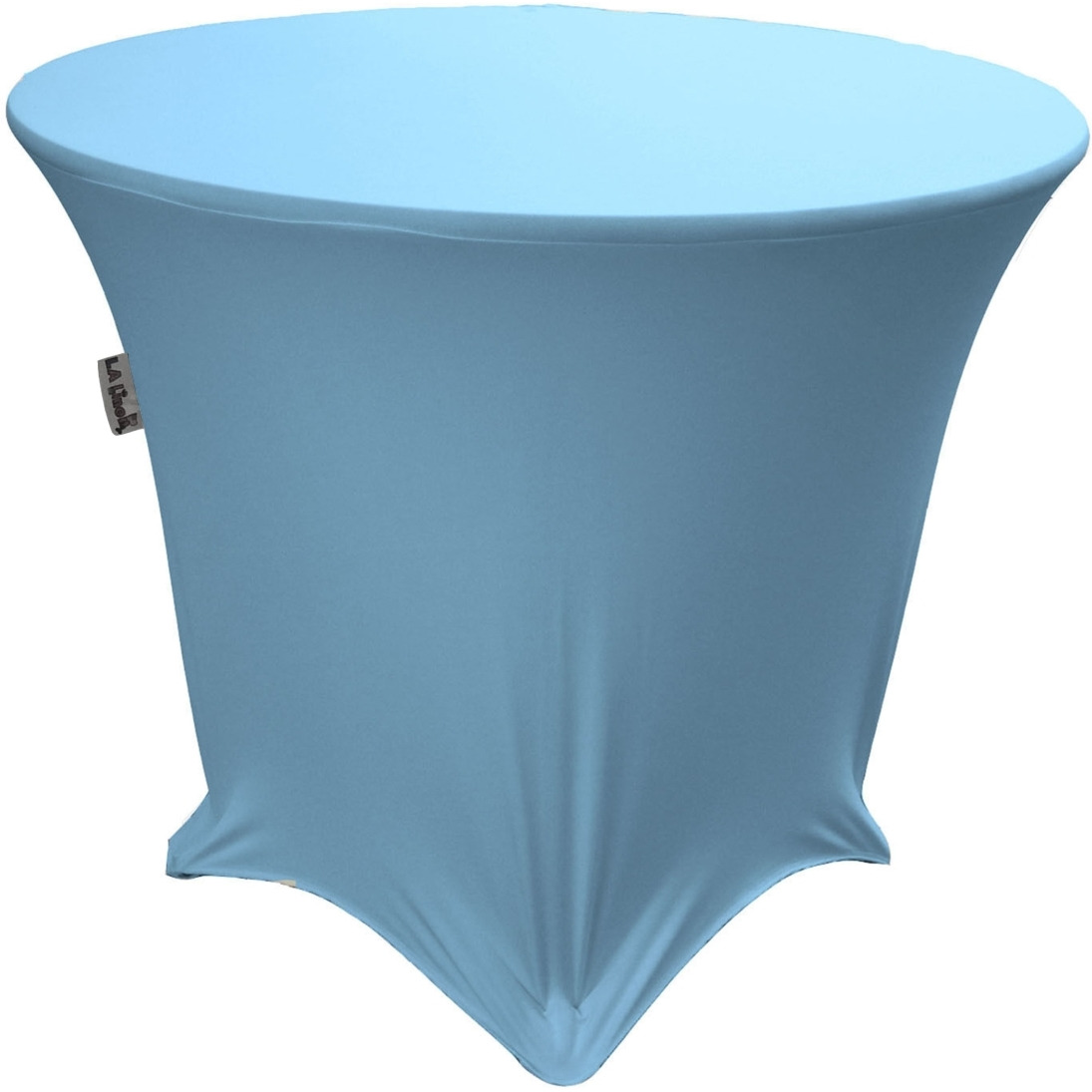 TCSpandex30Rx30H-BlueLightX18 Round Spandex Tablecloth - Blue Light - 30 x 30 in.