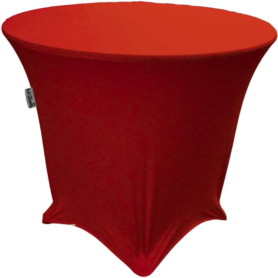 TCSpandex30Rx30H-RedX98 Round Spandex Tablecloth - Red - 30 x 30 in.