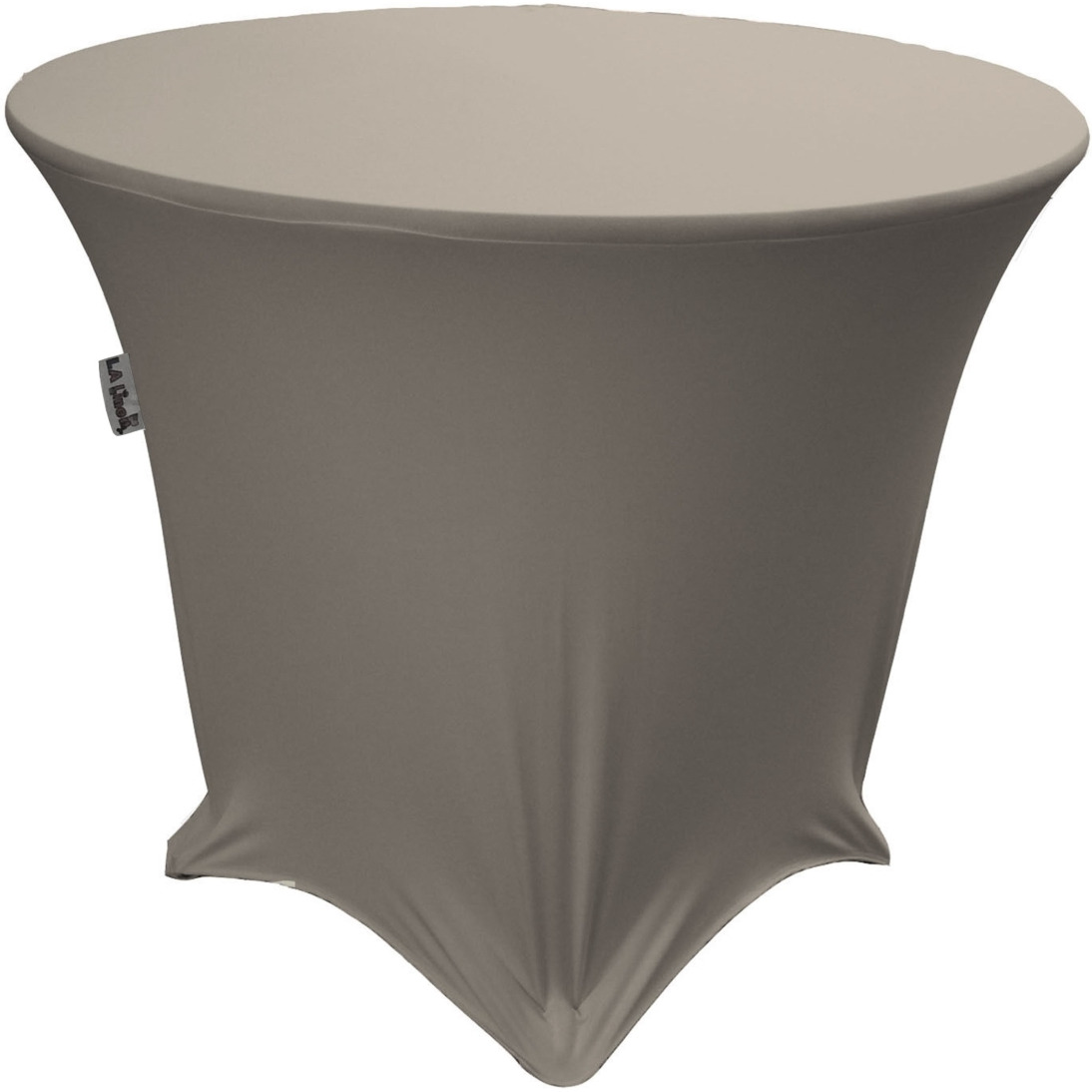 TCSpandex48Rx30H-GrayLightX41 Round Spandex Tablecloth - Light Gray - 48 x 30 in.