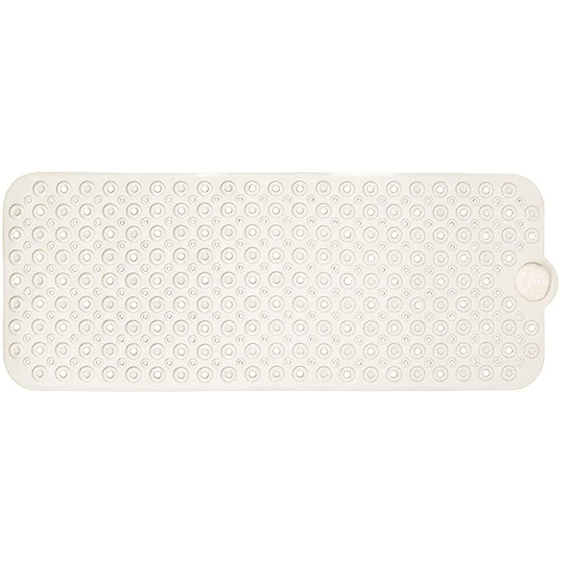 40" Ivory Beige Bubbles Non Slip Bath Mat