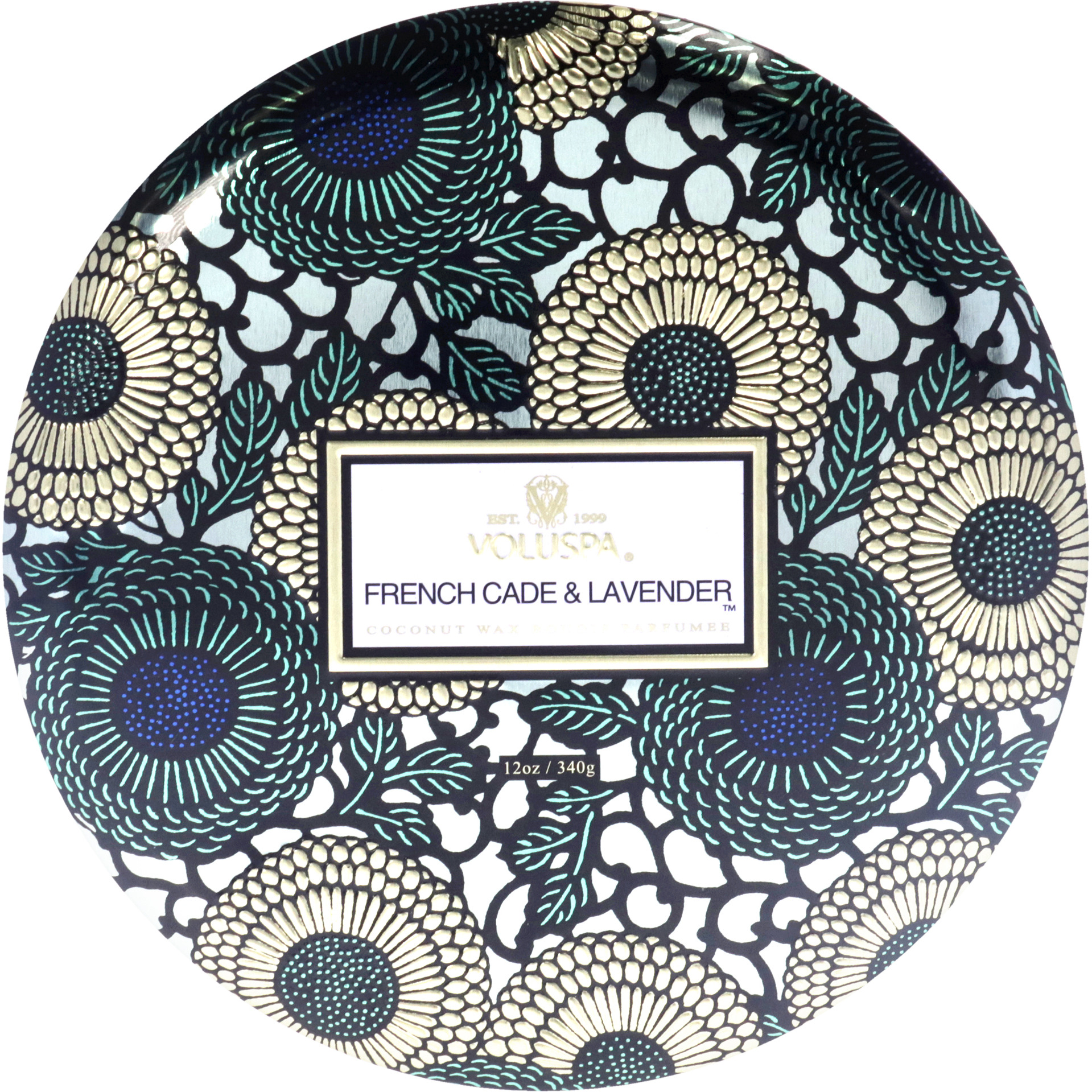 3 Wick Tin Candle - French Cade and Lavender by Voluspa for Unisex - 12 oz Candle