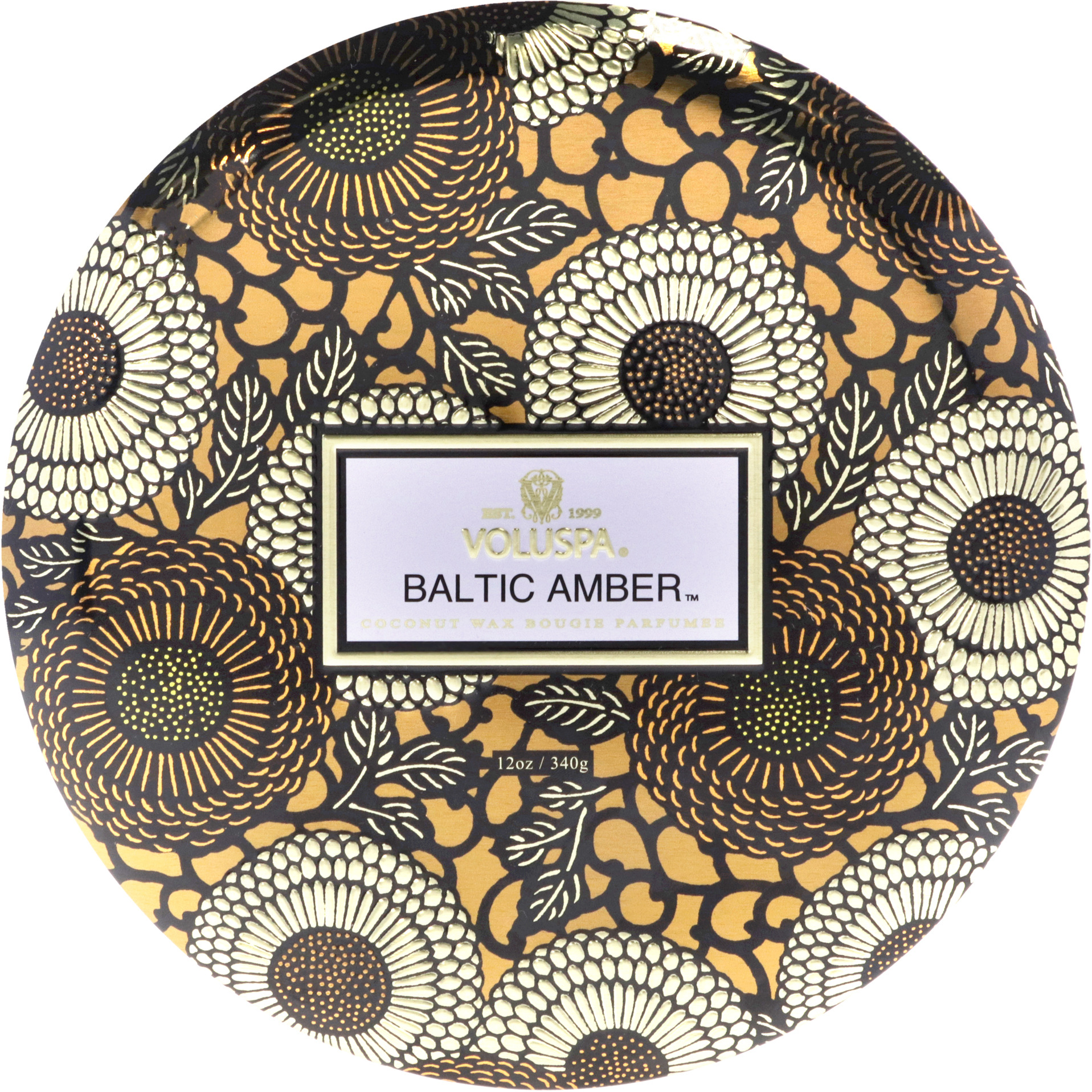 3 Wick Tin Candle - Baltic Amber by Voluspa for Unisex - 12 oz Candle