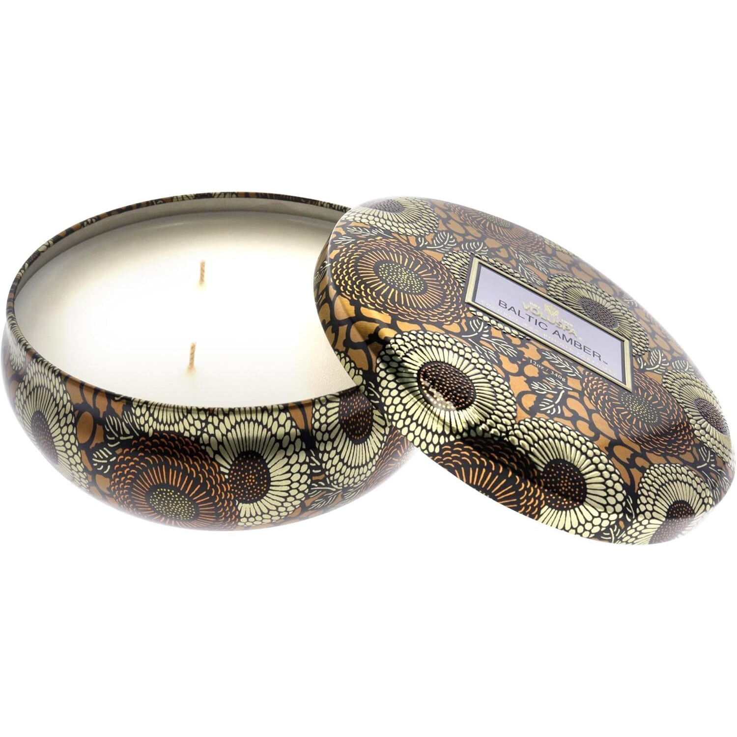 3 Wick Tin Candle - Baltic Amber by Voluspa for Unisex - 12 oz Candle