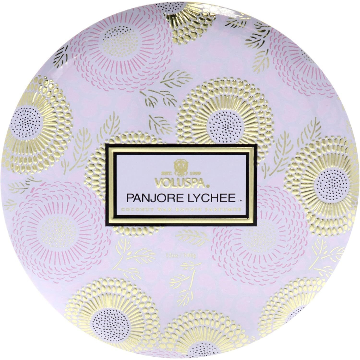 3 Wick Tin Candle - Panjore Lychee by Voluspa for Unisex - 12 oz Candle
