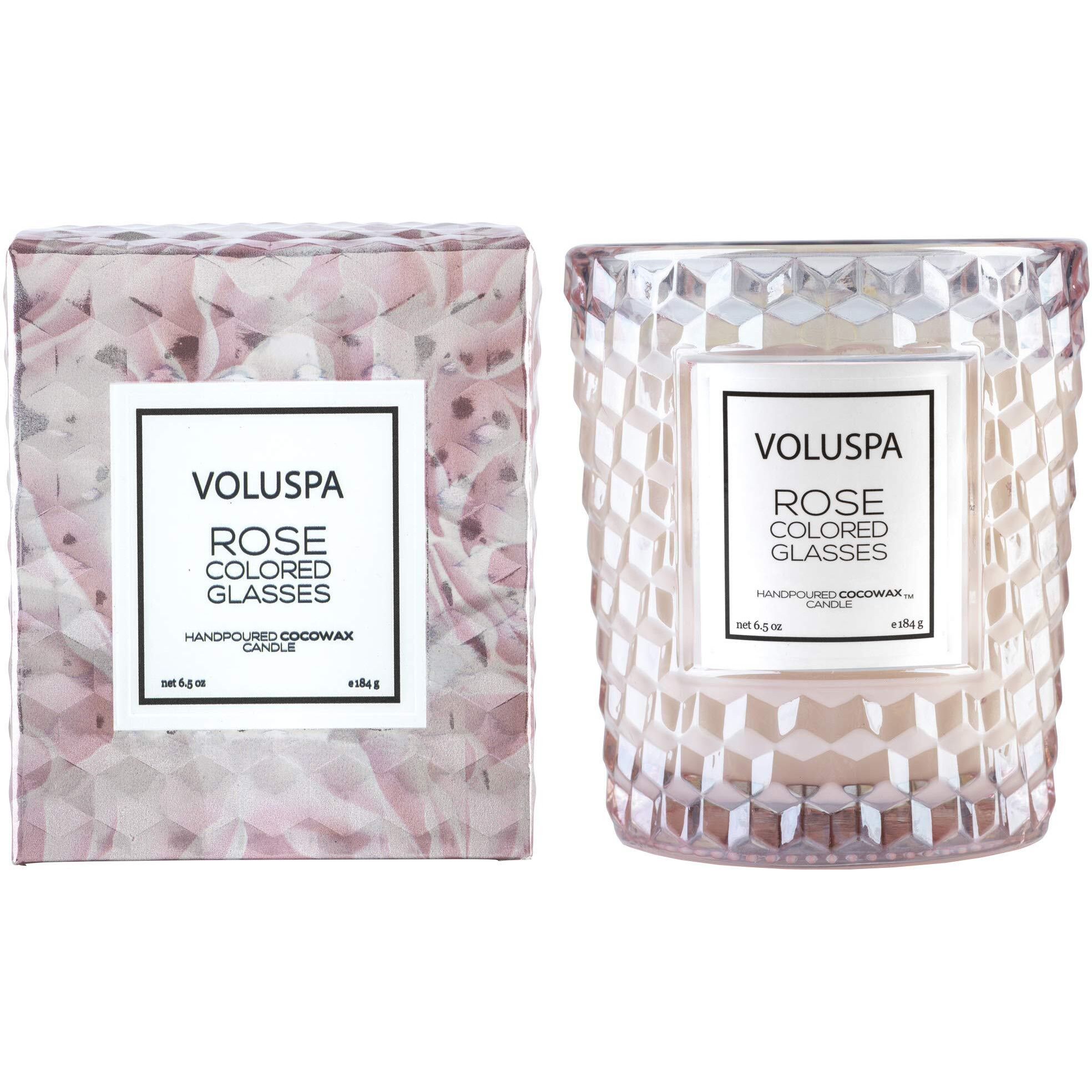 Rose Colored Glasses Classic by Voluspa for Unisex - 6.5 oz Candle