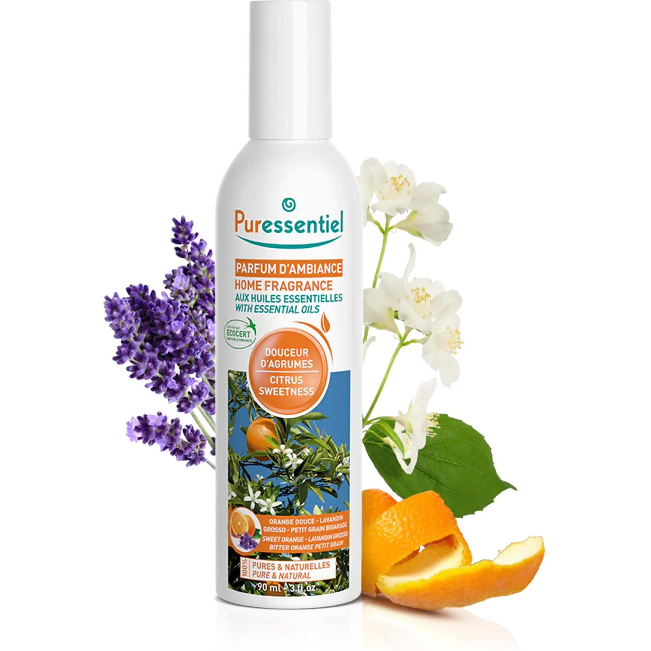 Home Fragrance With Essential Oils - Citrus Sweetness by Puressentiel for Unisex - 3 oz Spray