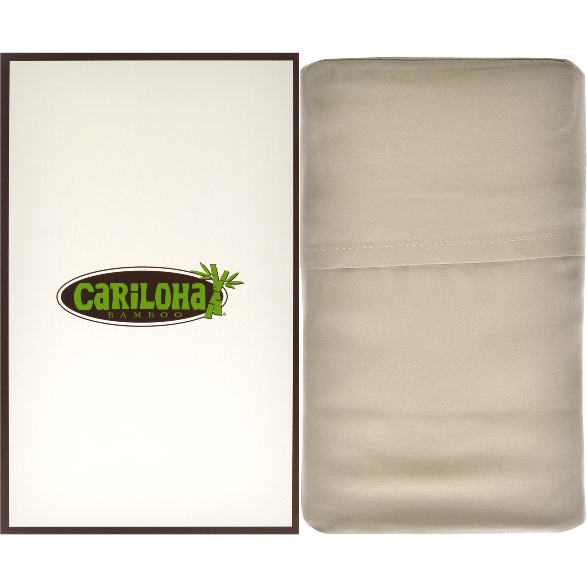 Resort Bamboo Pillowcase Set - Stone-King by Cariloha for Unisex - 2 Pc Pillowcase