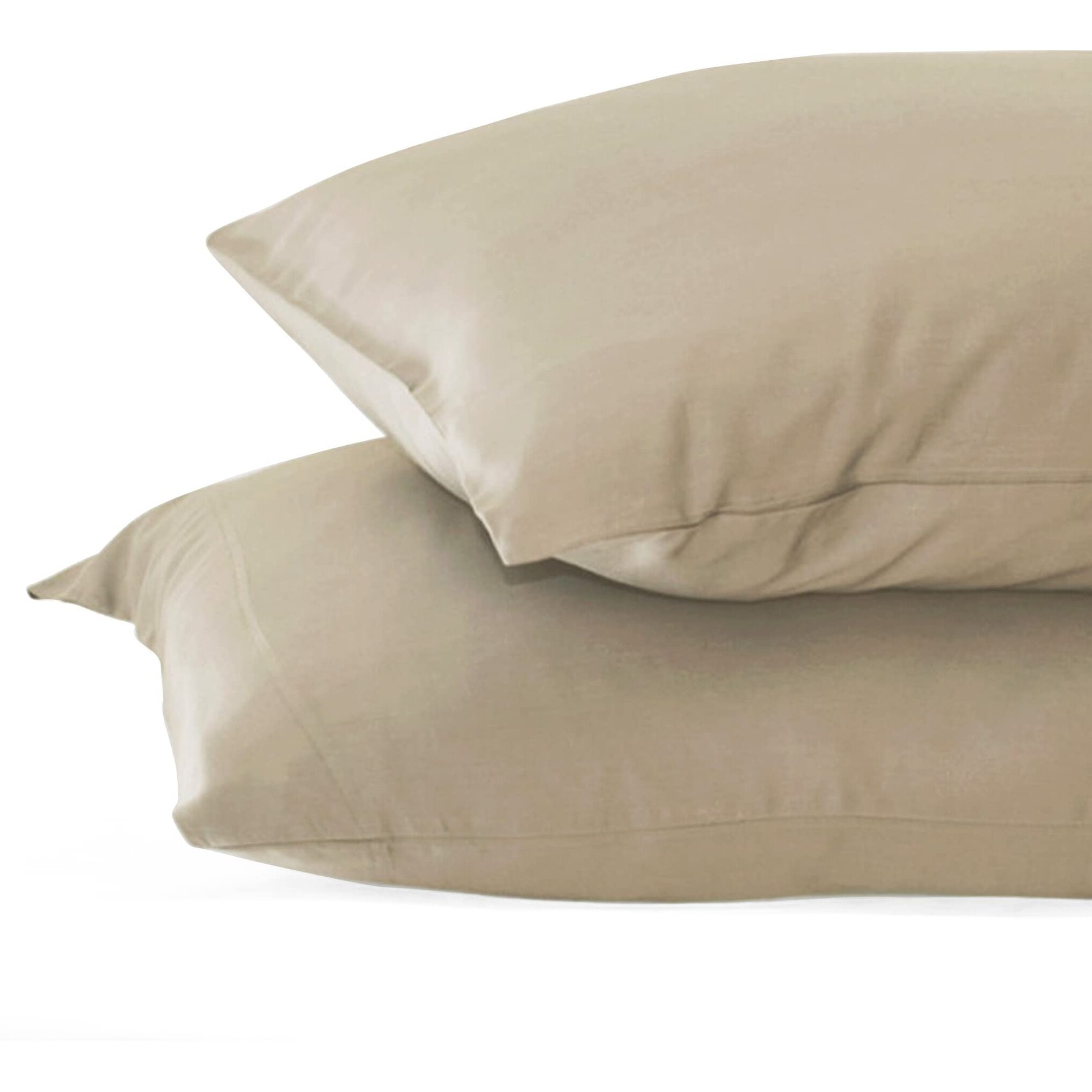 Resort Bamboo Pillowcase Set - Stone-King by Cariloha for Unisex - 2 Pc Pillowcase