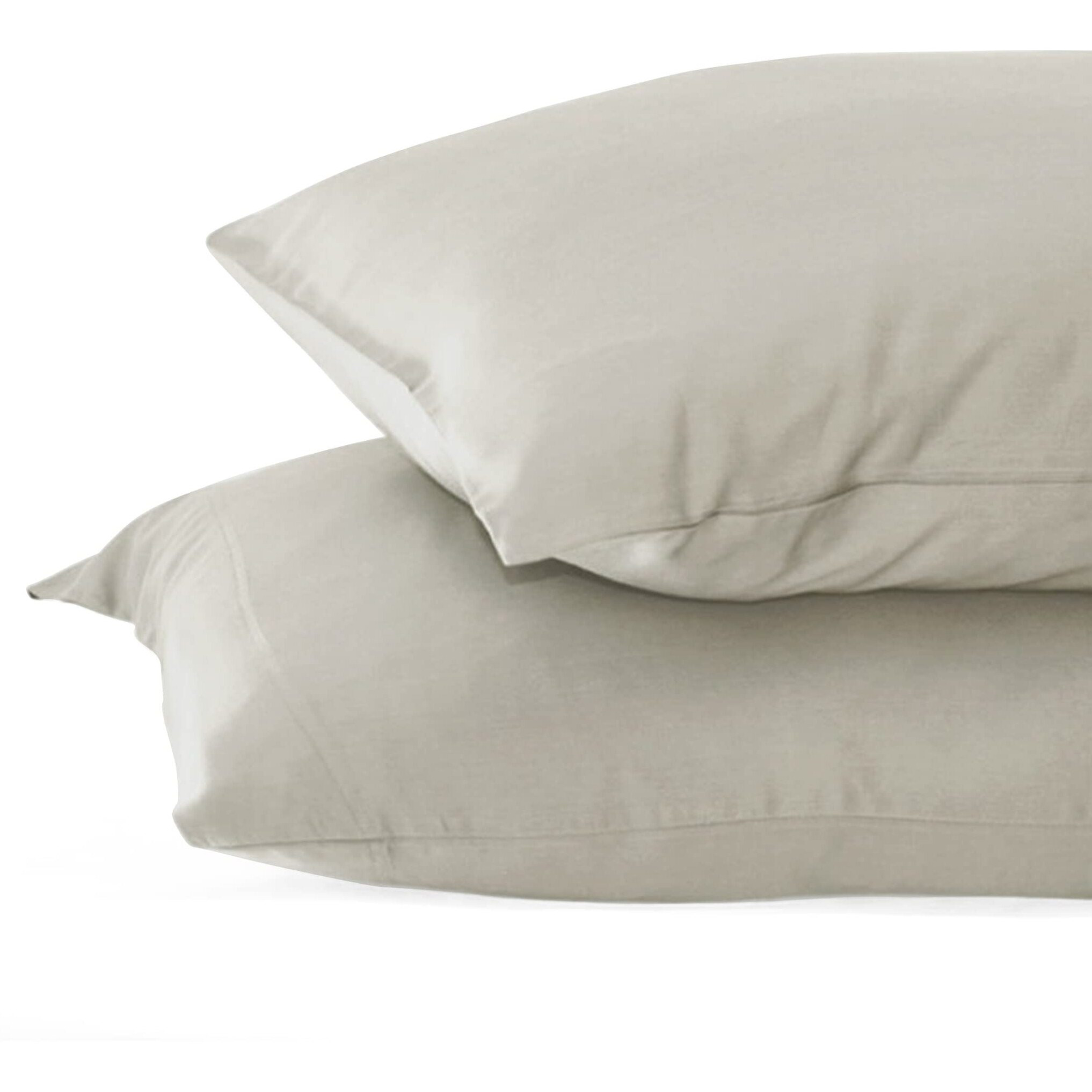 Resort Bamboo Pillowcase Set - Harbor Gray-King by Cariloha for Unisex - 2 Pc Pillowcase