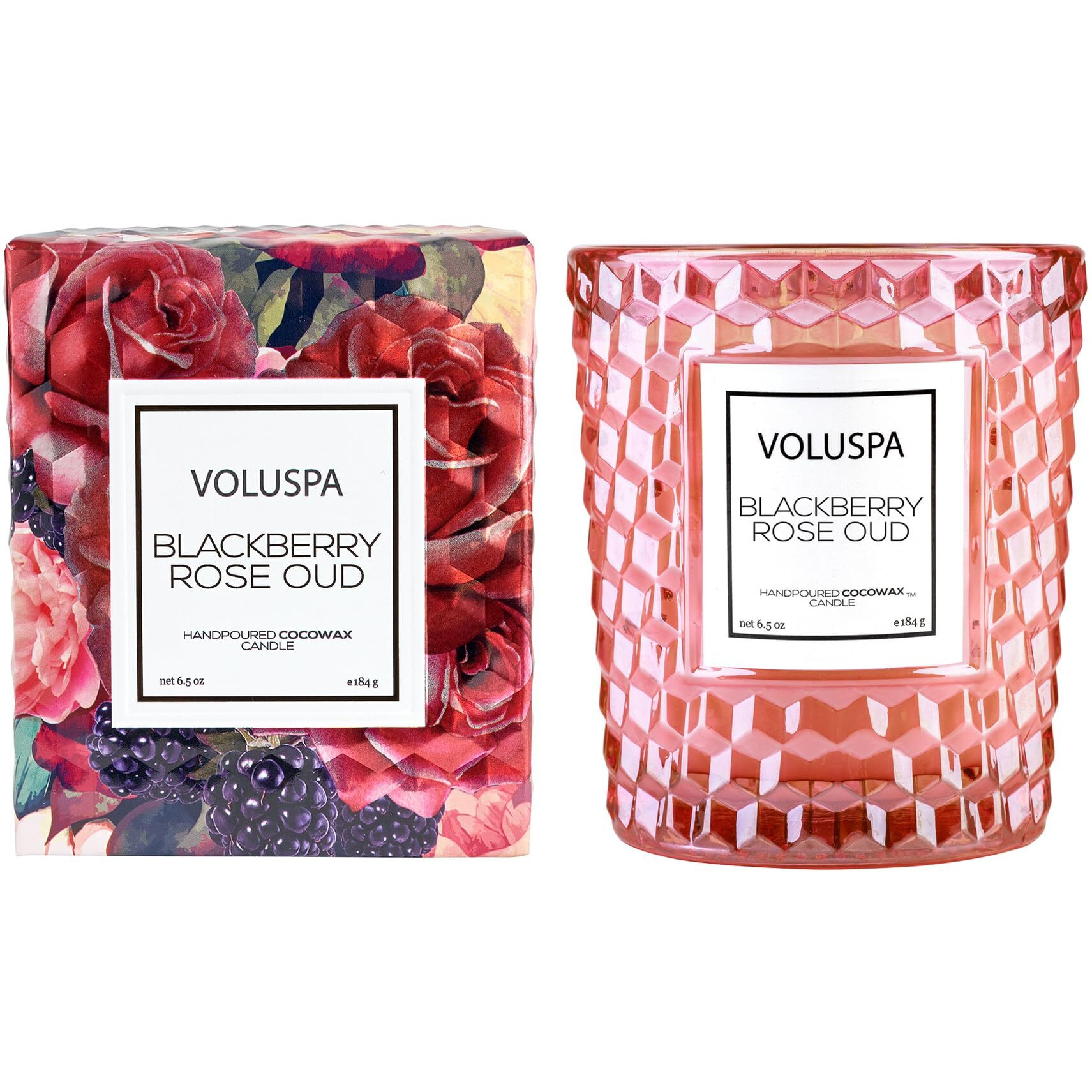 Blackberry Rose Oud Classic Candle by Voluspa for Unisex - 6.5 oz Candle