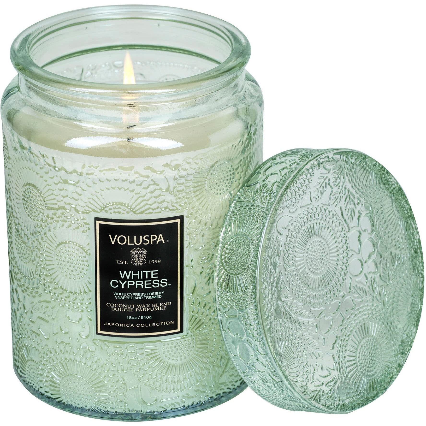 White Cypress - Large by Voluspa for Unisex - 18 oz Candle