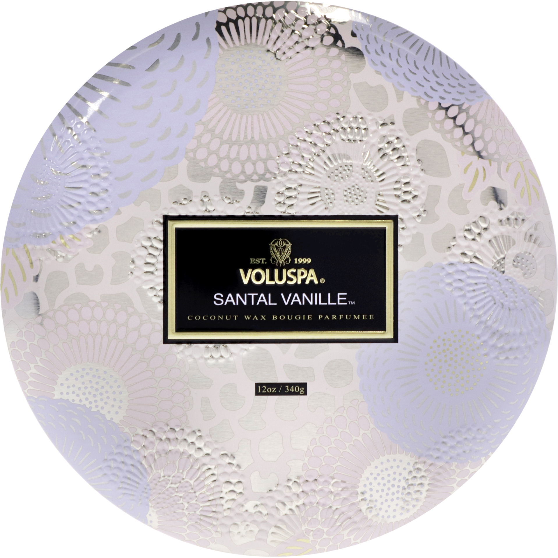 3 Wick Tin Candle - Santal Vanille by Voluspa for Unisex - 12 oz Candle