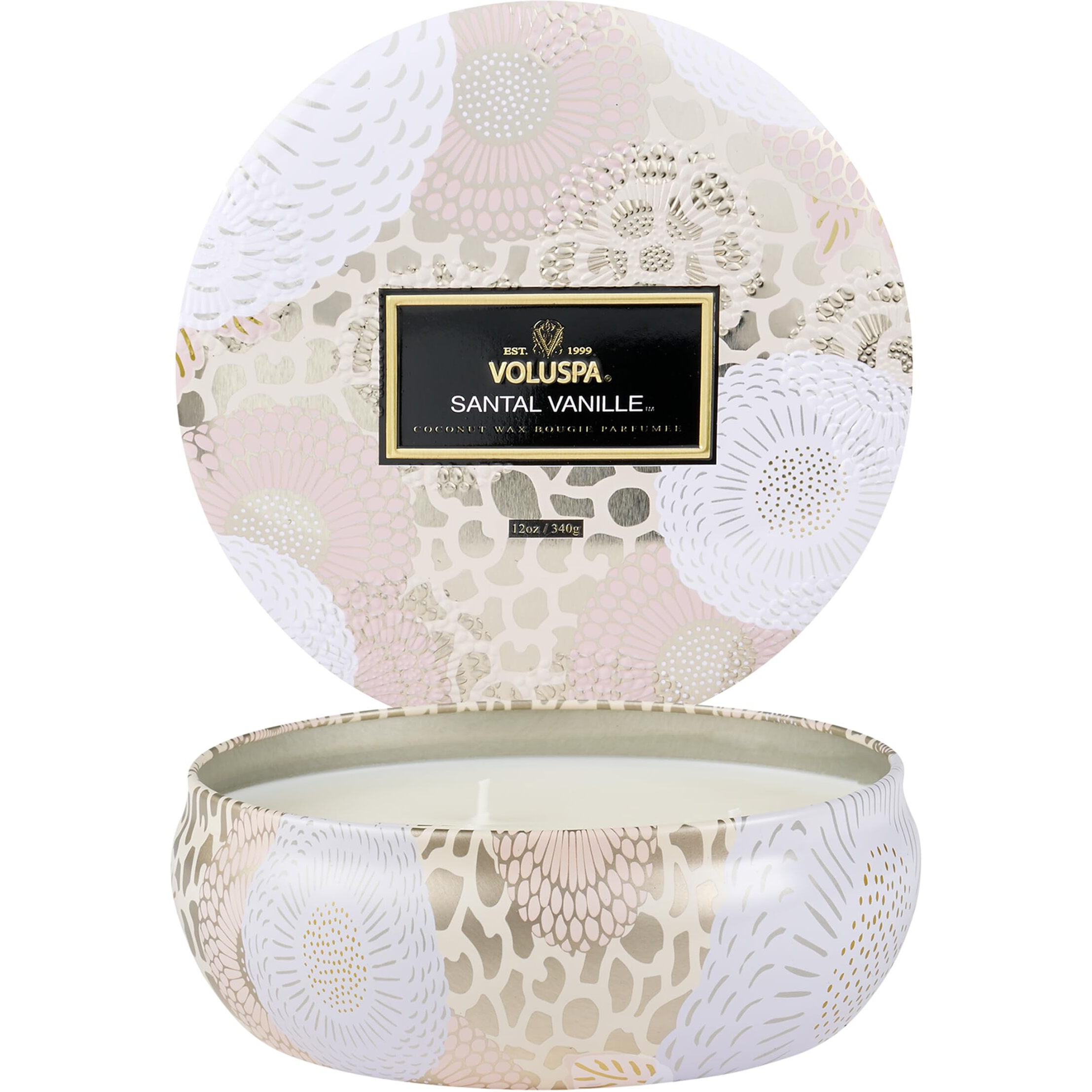 3 Wick Tin Candle - Santal Vanille by Voluspa for Unisex - 12 oz Candle