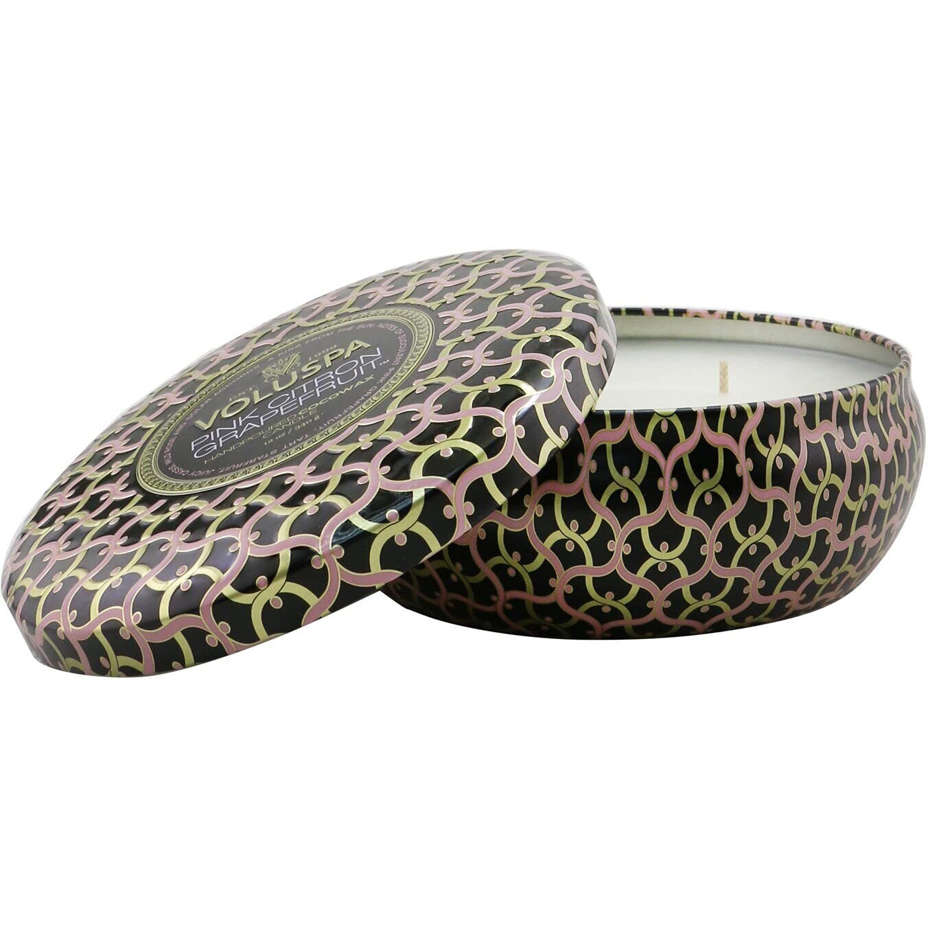 3 Wick Tin Candle - Pink Citron Grapefruit by Voluspa for Unisex - 12 oz Candle