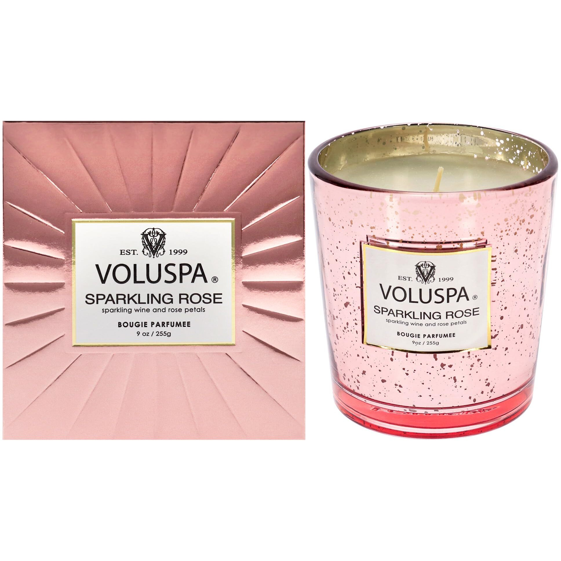 Sparkling Rose by Voluspa for Unisex - 9 oz Candle