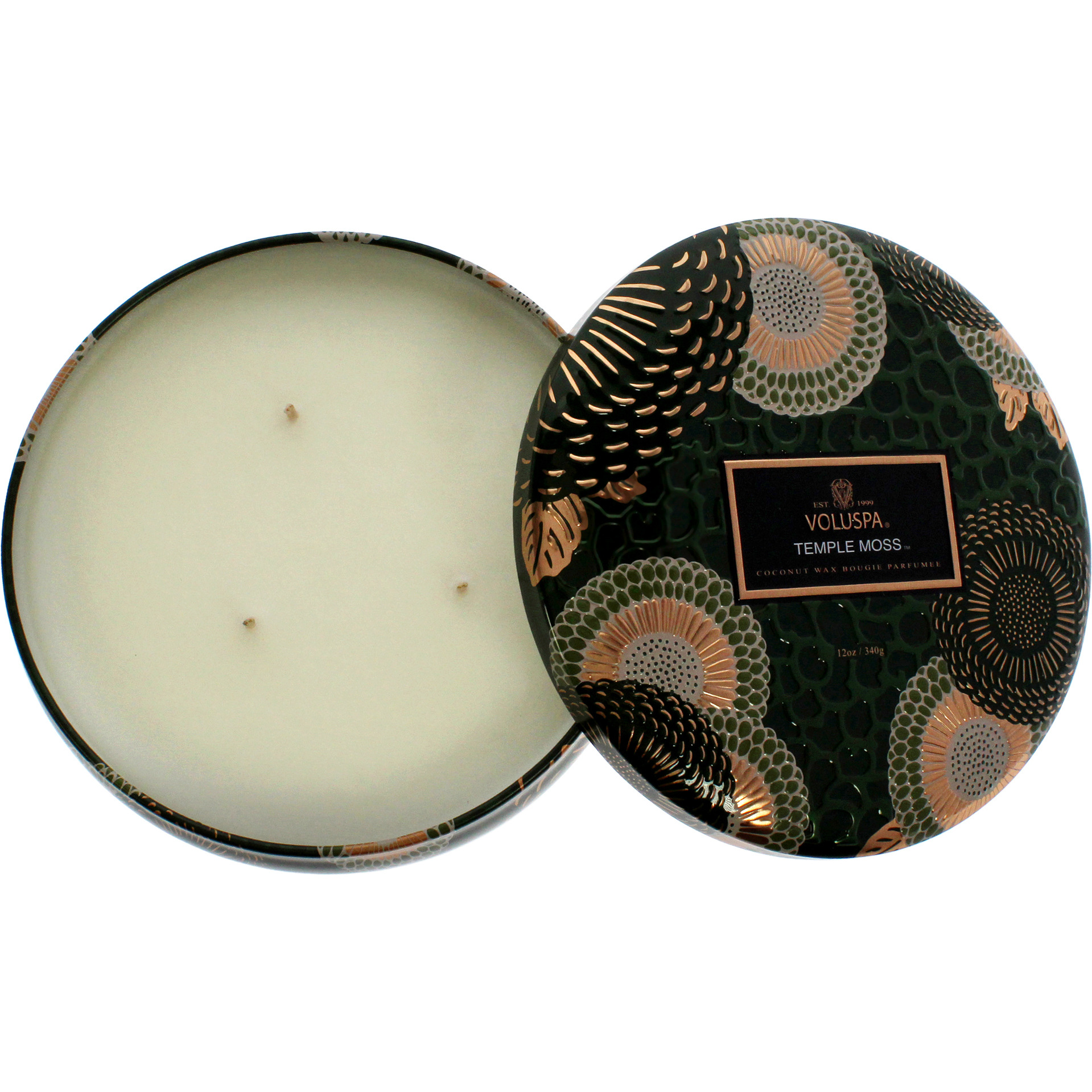 3 Wick Tin Candle - Temple Moss by Voluspa for Unisex - 12 oz Candle