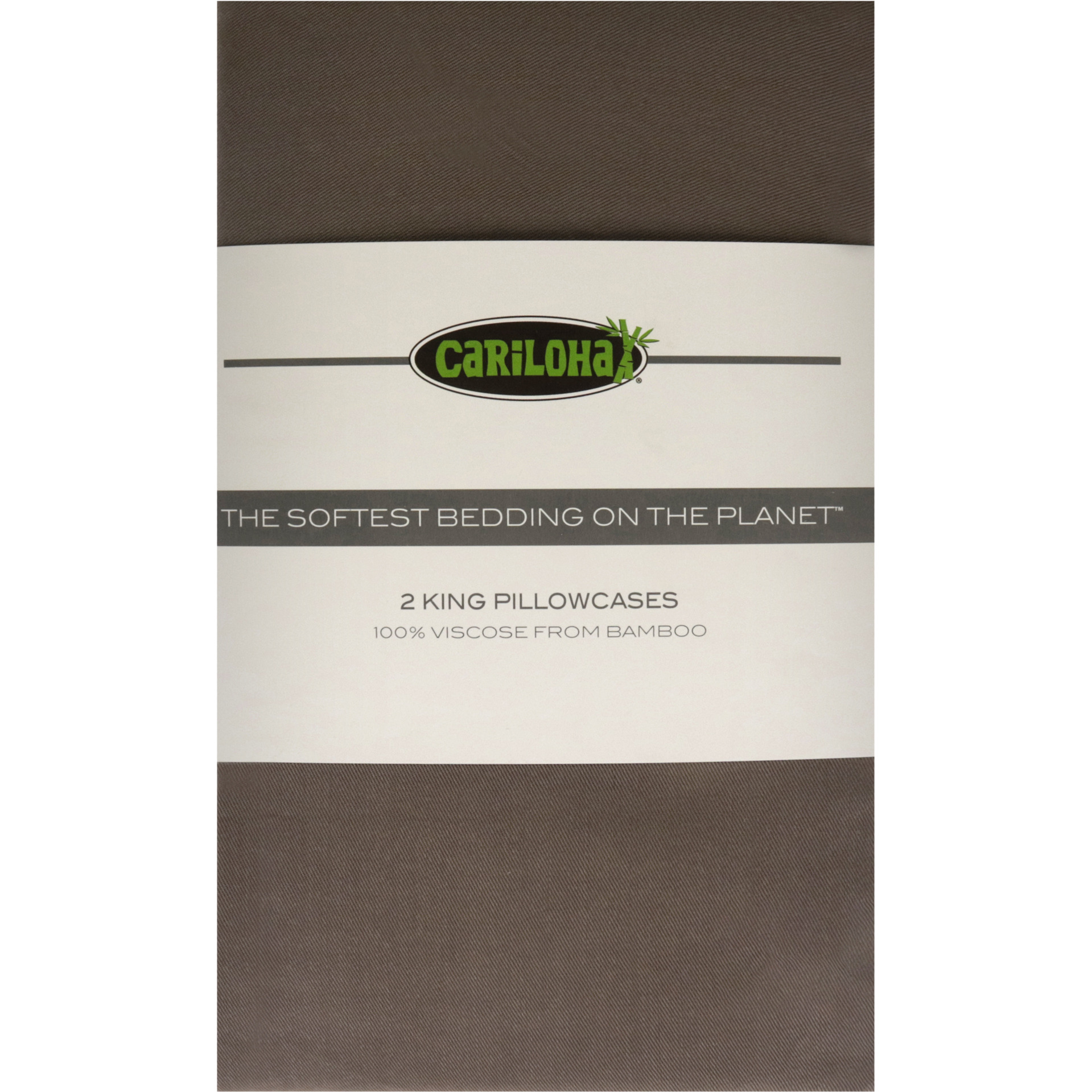 Classic Bamboo Pillowcase Set - Beach Linen-King by Cariloha for Unisex - 2 Pc Pillowcase