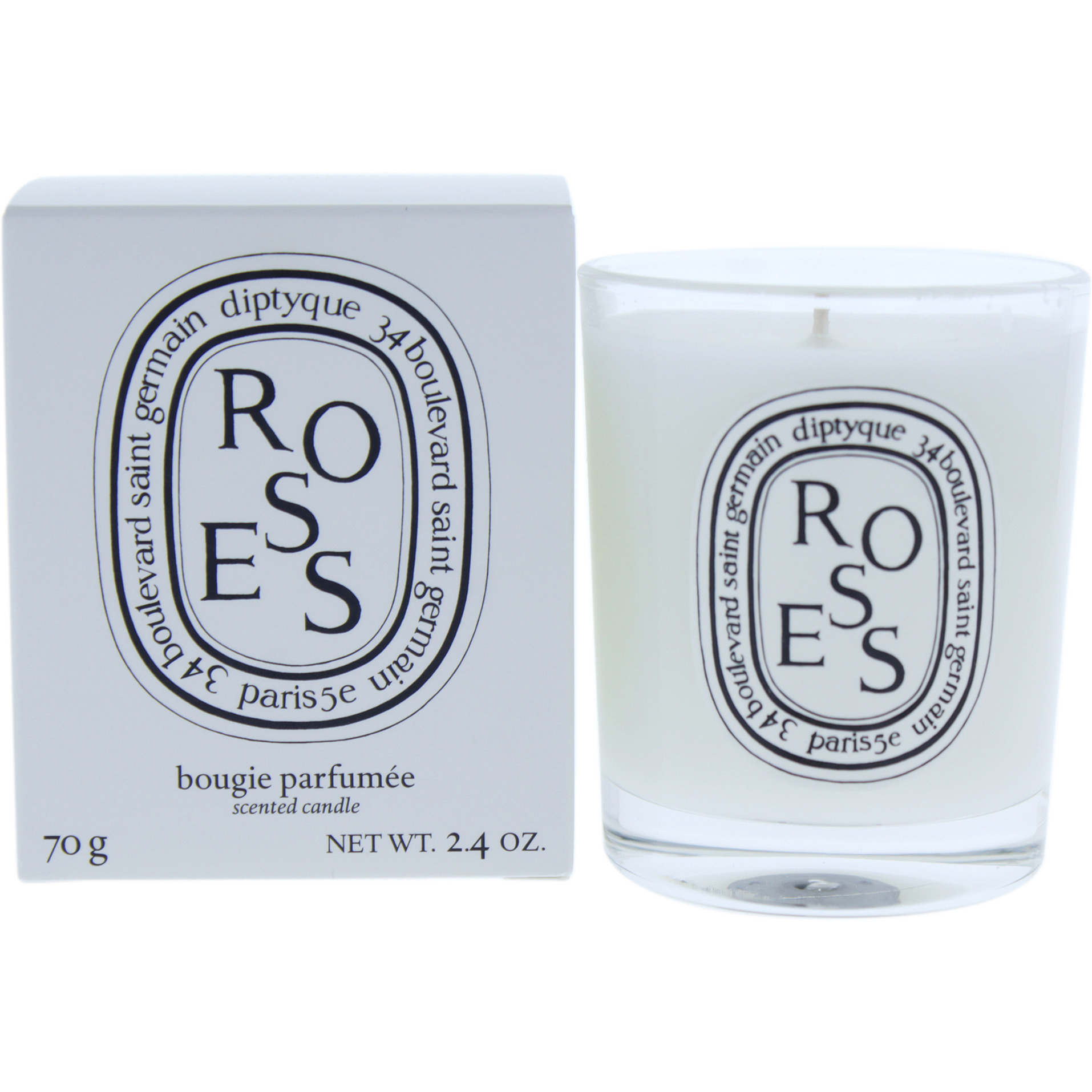 Roses Scented Candle by Diptyque for Unisex - 2.4 oz Candle