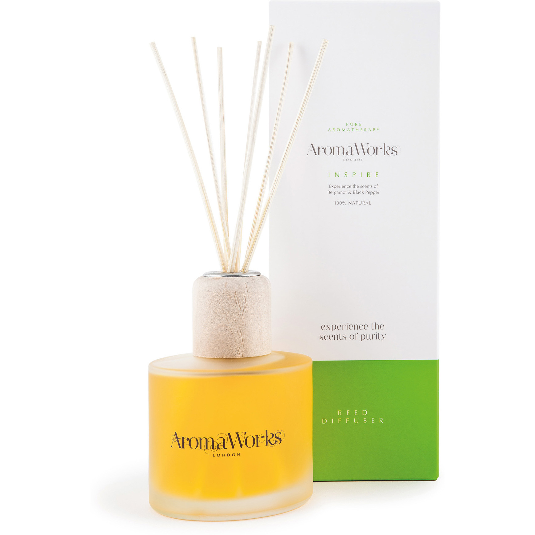 Inspire Reed Diffuser by Aromaworks for Unisex - 6.76 oz Reed Diffusers