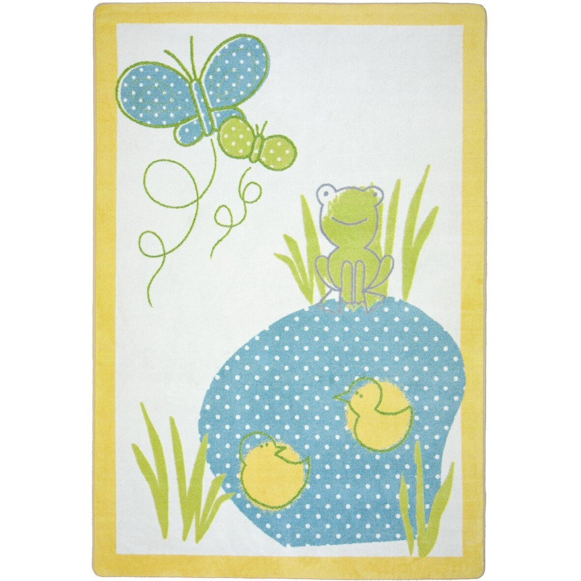 Polka Dot Pool 7'8" x 10'9" area rug in color Multi