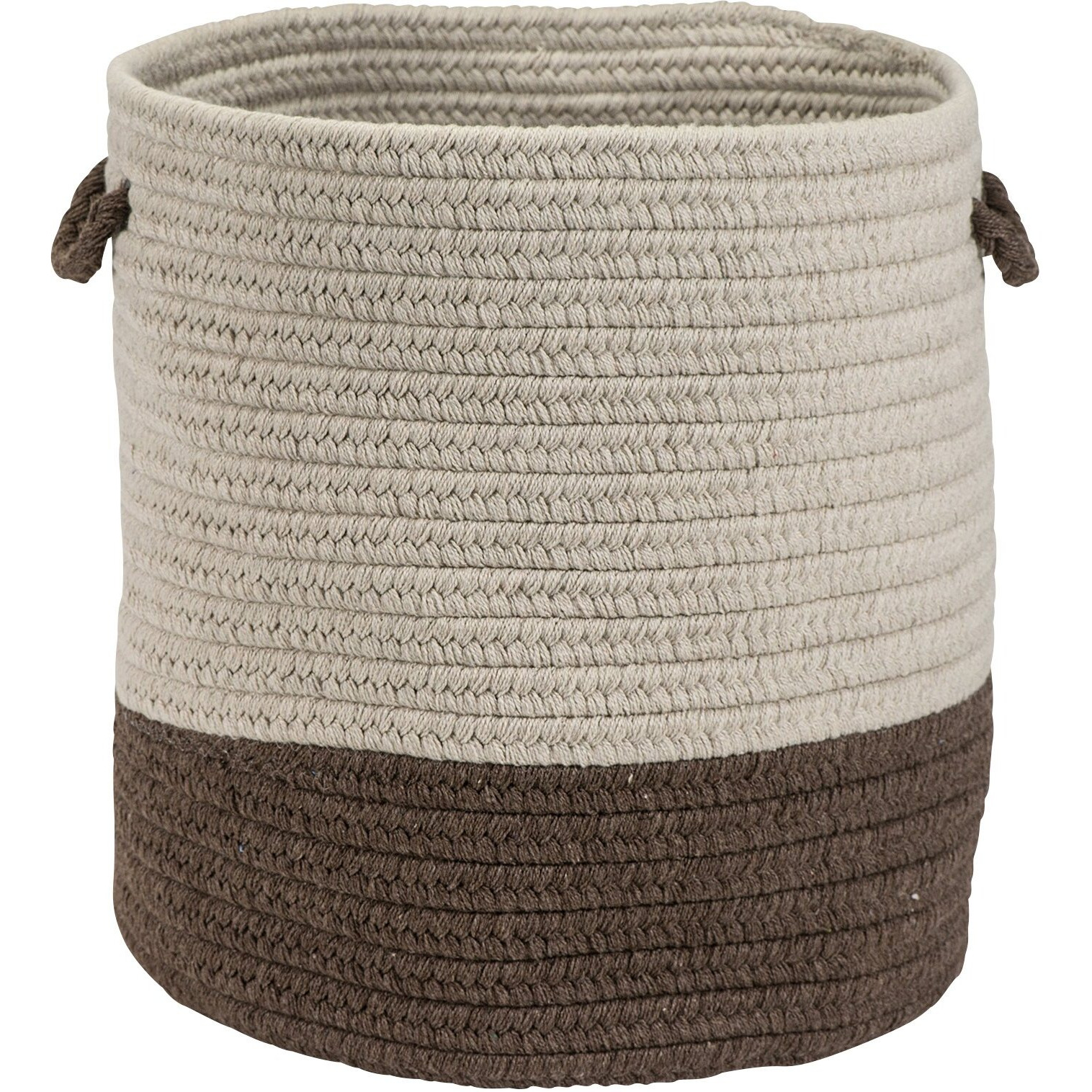 Sunbrella Coastal Mink 15x15x16 Basket