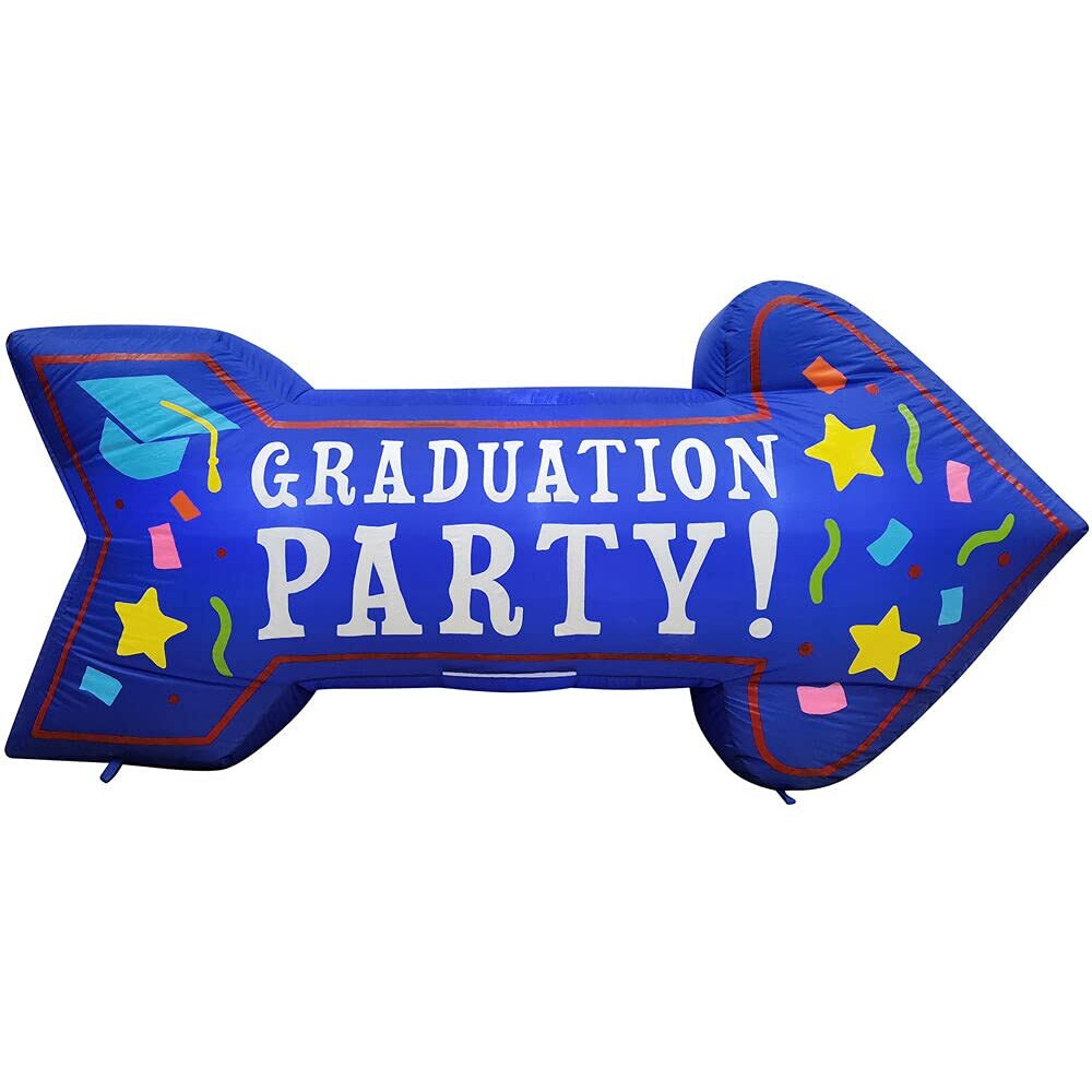 8ft Graduation Party Arrow Inflatable with Lights