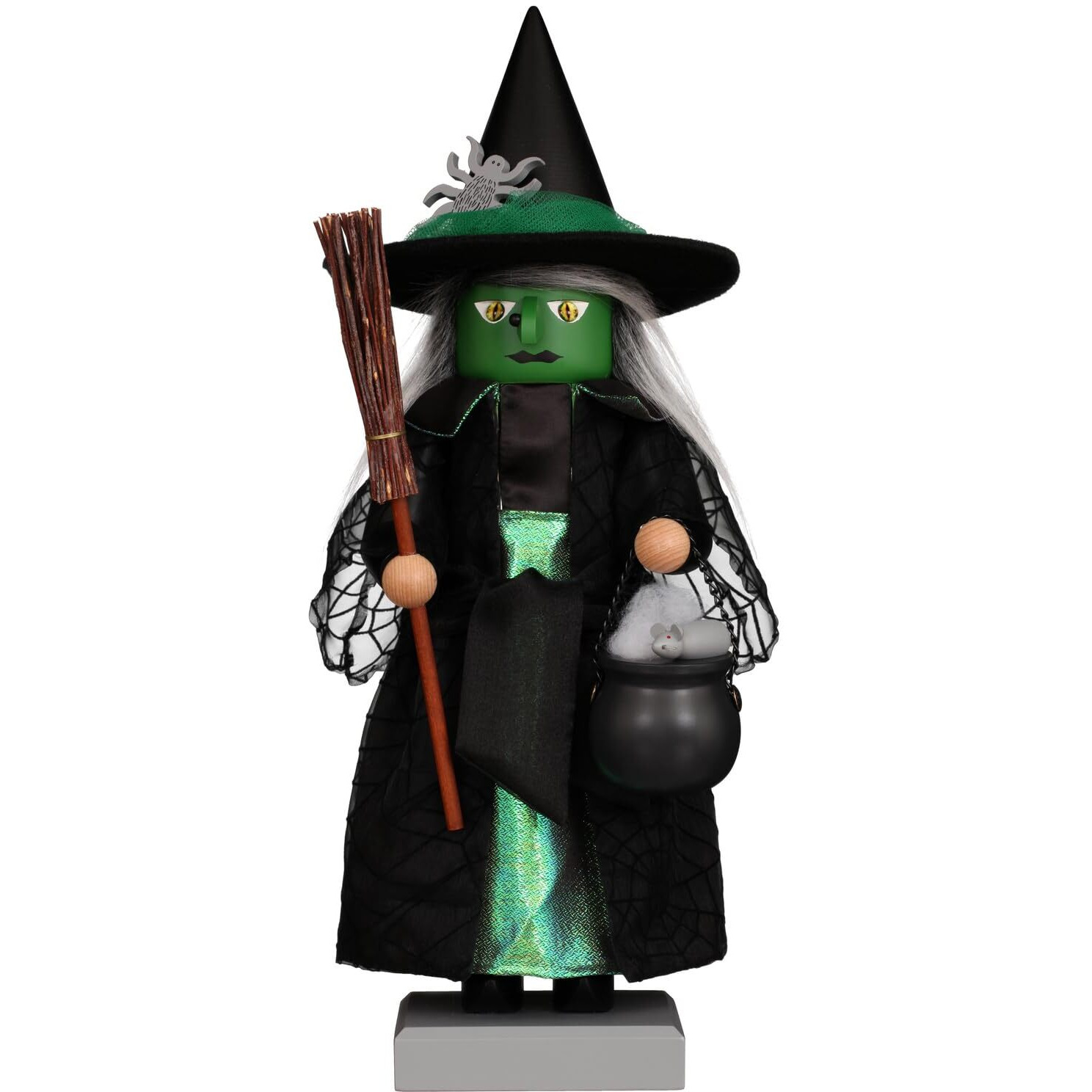 Premium Nutcracker - Green Halloween Witch