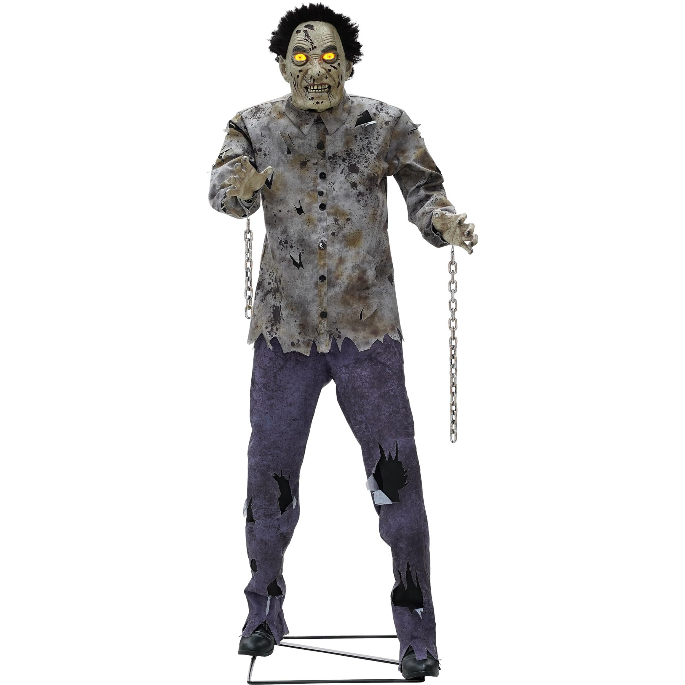 6ft Anim Guard Zombie