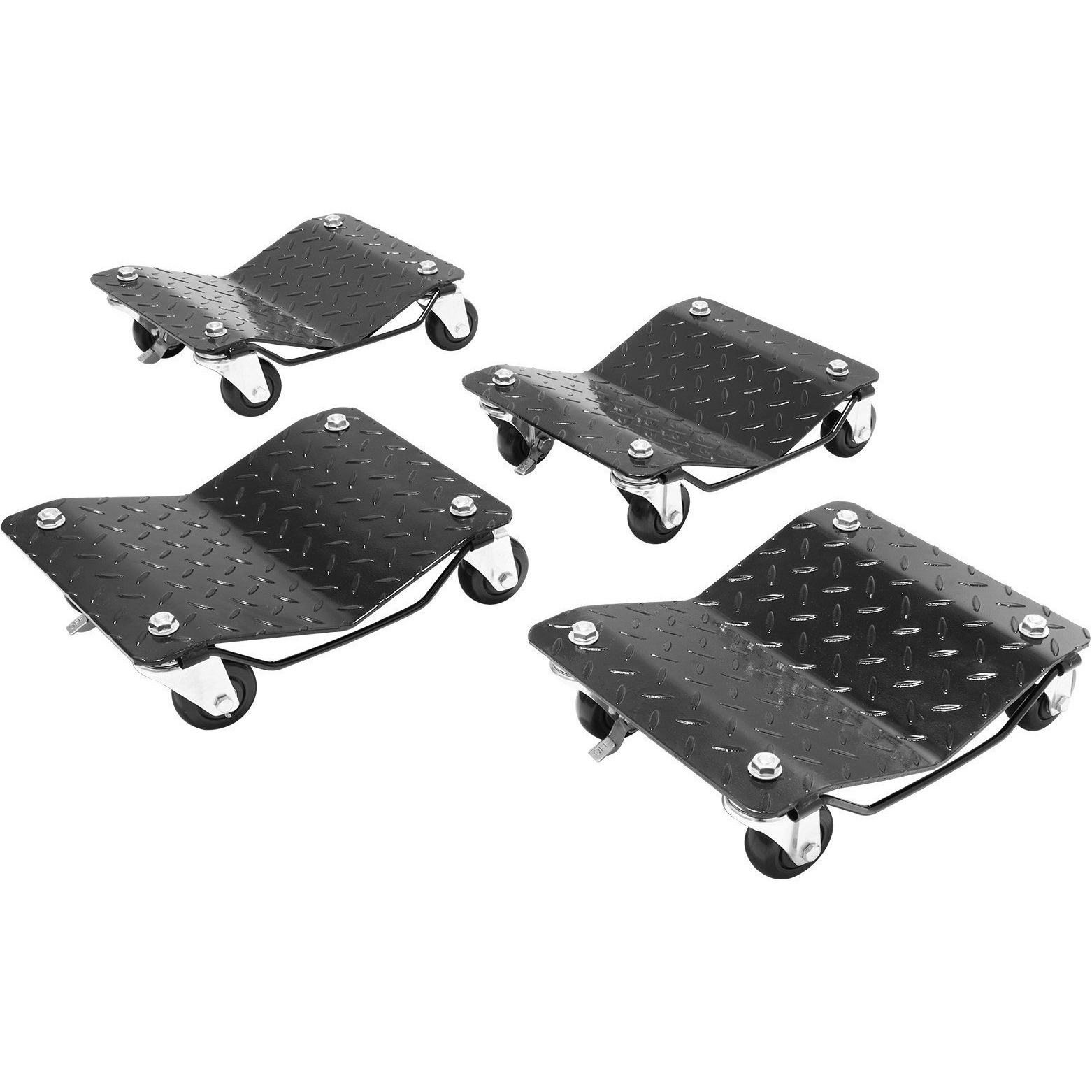 VEVOR Wheel Dolly, 6000 lbs/2722 kg Car Moving Dolly, Wheel Dolly Car Tire Stake Set of 4 Piece, Heavy-duty Car Tire Dolly Cart Moving Cars, Trucks, Trailers, Motorcycles, and Boats