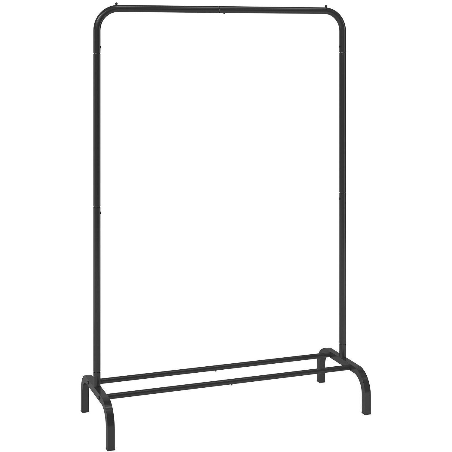 VEVOR Clothes Rack, Heavy Duty Clothing Garment Rack with Hanging Rod and Bottom Storage Area, Clothing Rack for Bedroom Guest Room