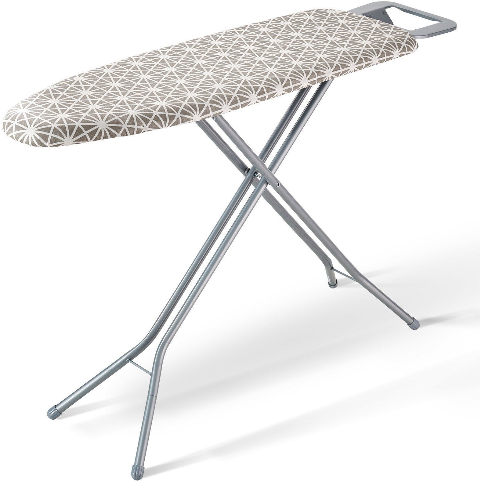 VEVOR Ironing Board with Large 51 x 13 Ironing Surface, Thickened 4 Layers Iron Board with Heat Resistant Cover and 100% Cotton Cover, 7 Adjustable Heights Ironing Board for Home Laundry Room Use