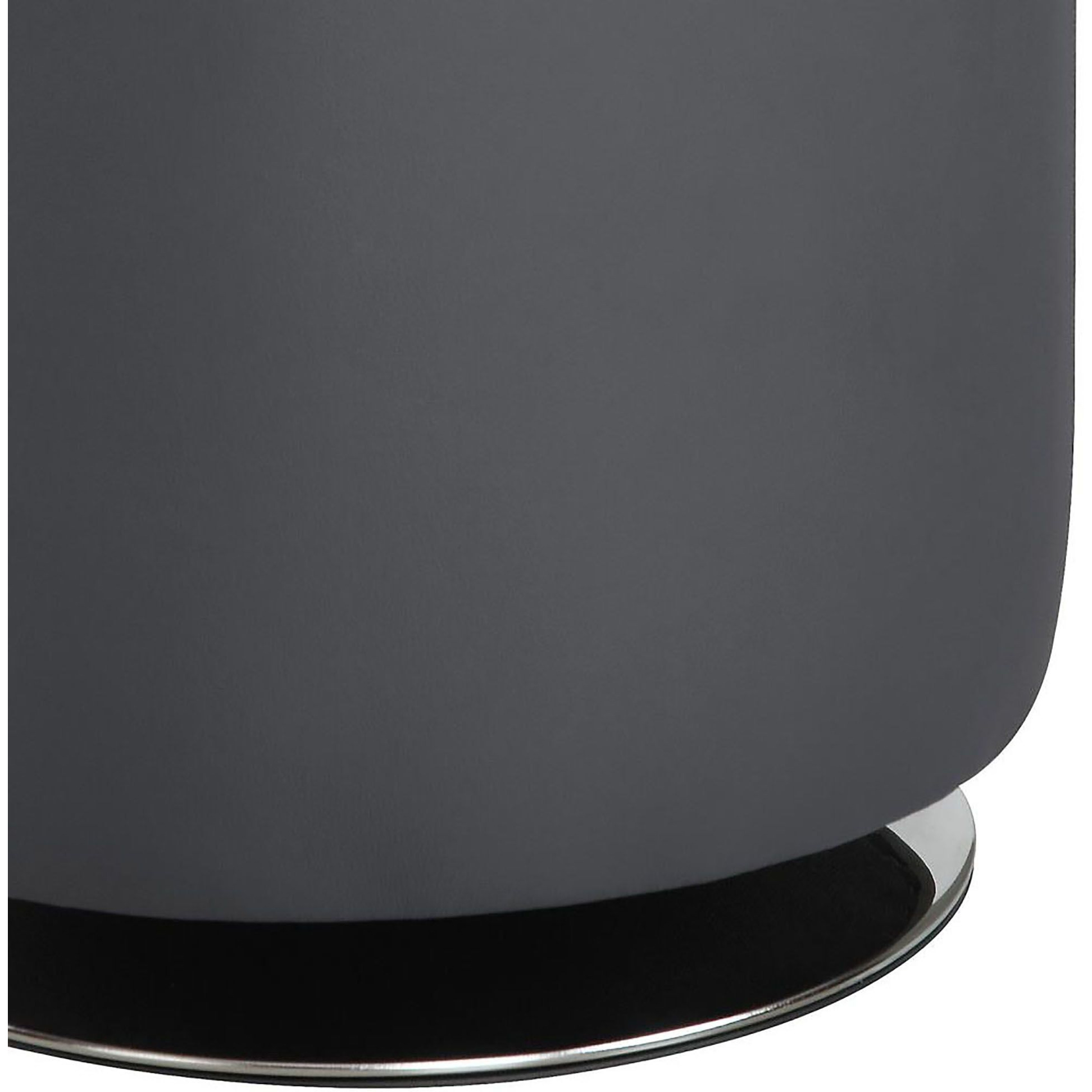 Grey Round Ottoman