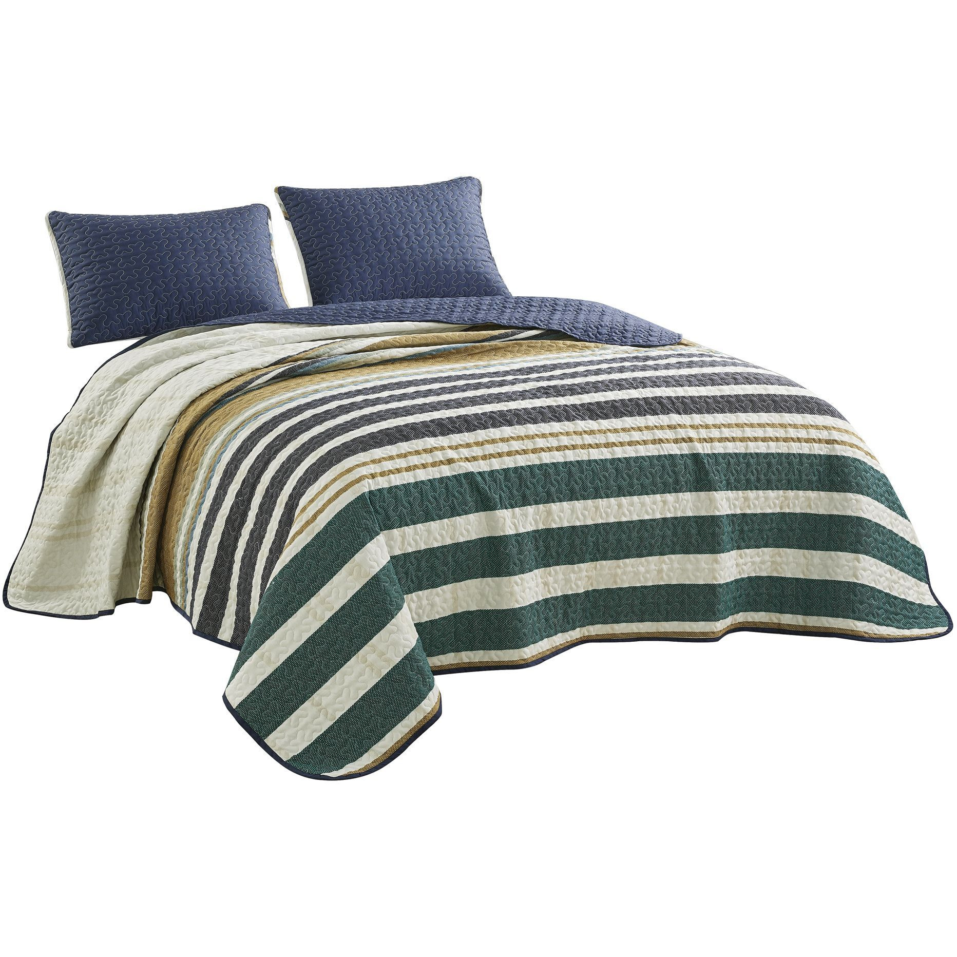 Madras 3 piece bedspread