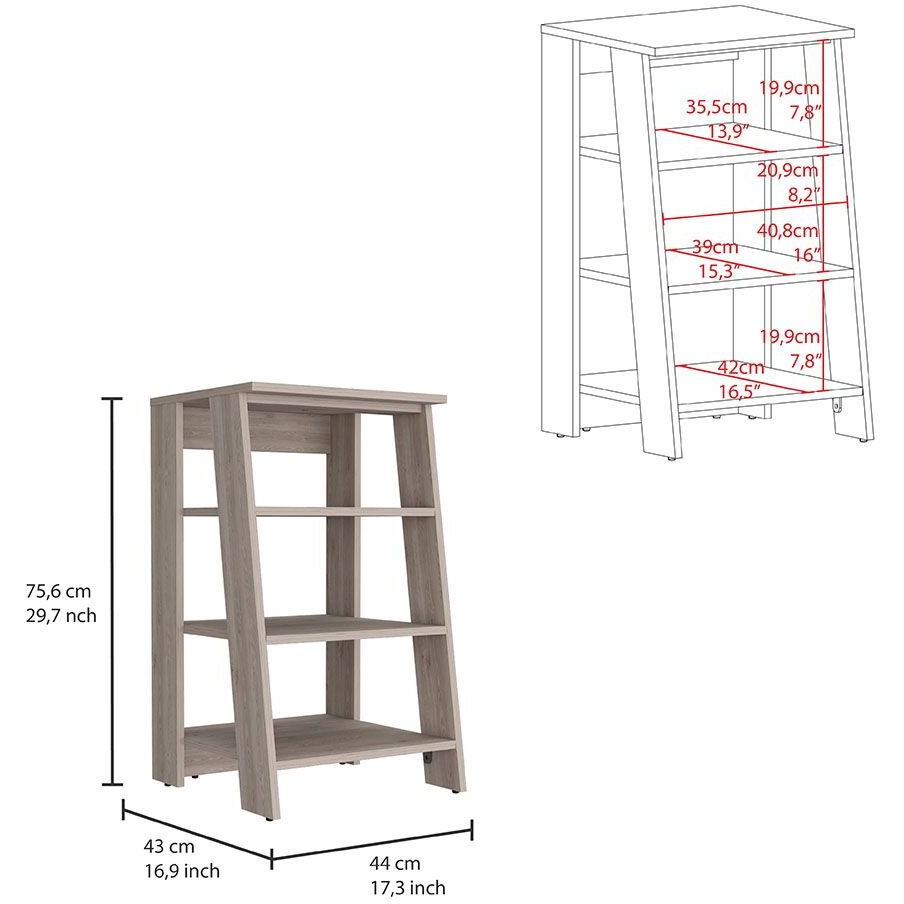 St. Clair Linen Cabinet, Two Interior Shelves, Two Open Shelves, Single Door