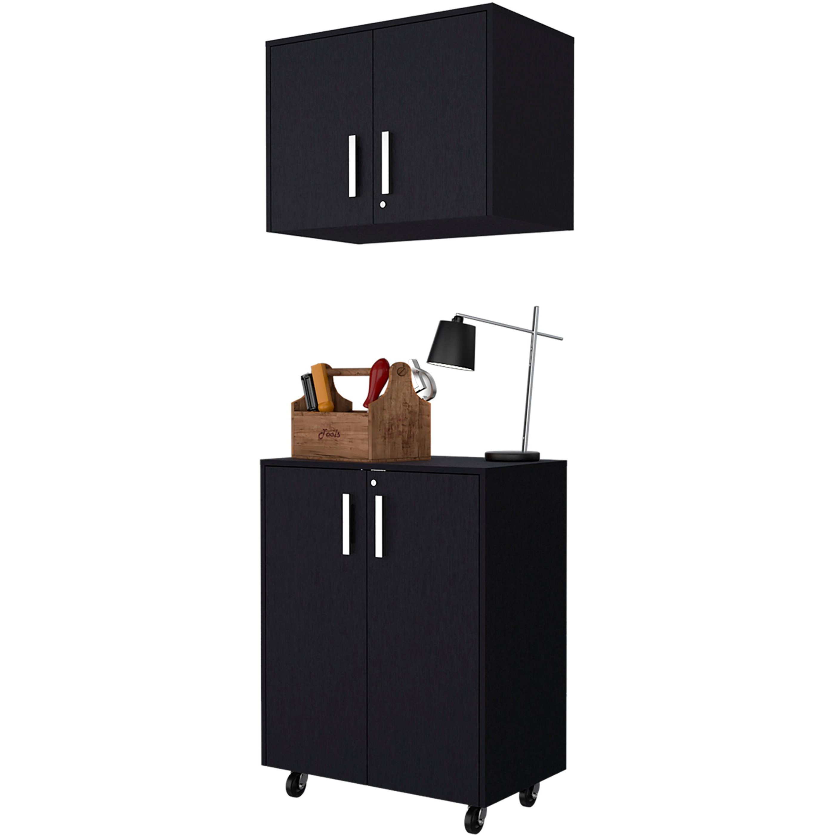 Black 2 Piece Garage Set
