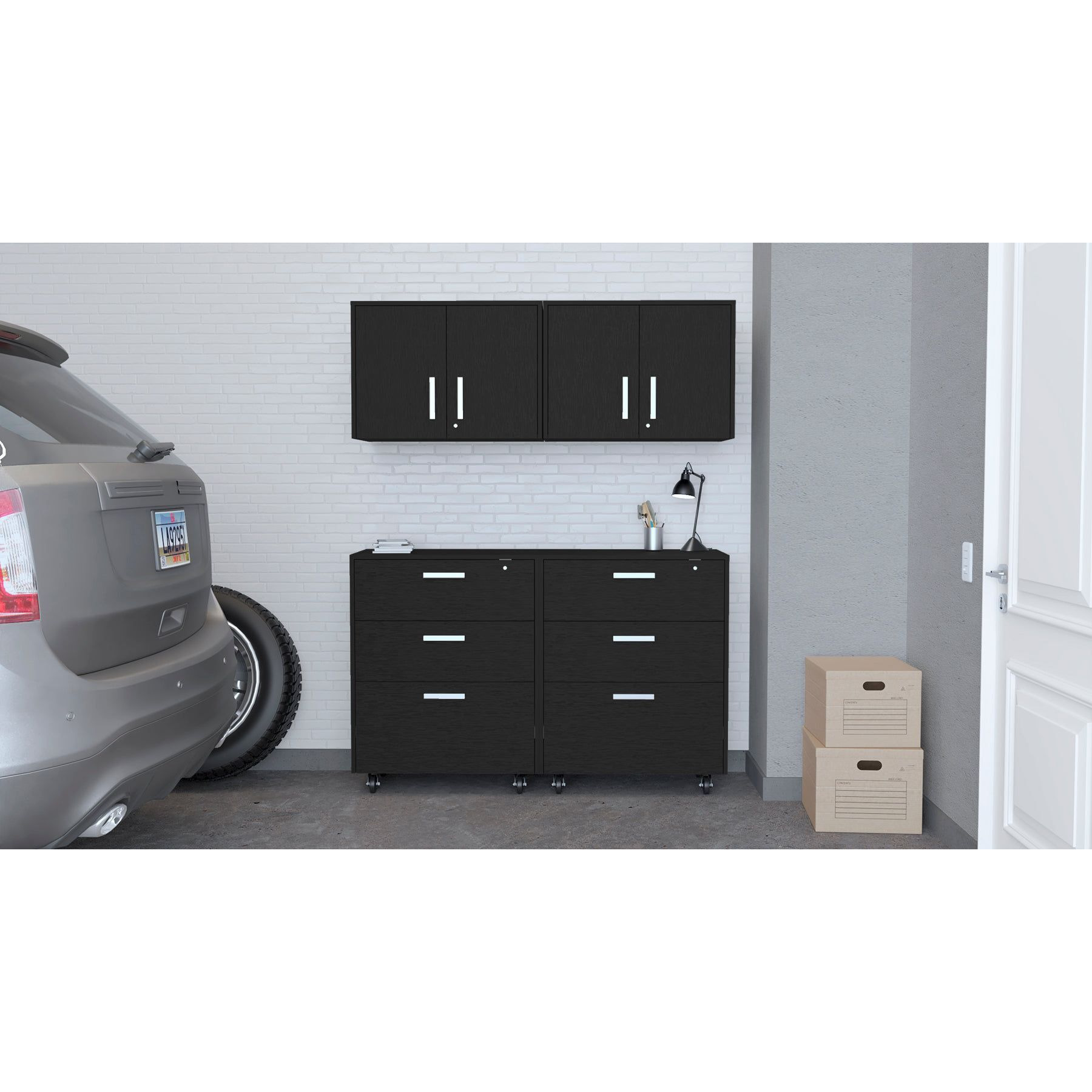 Black 2 Piece Garage Set