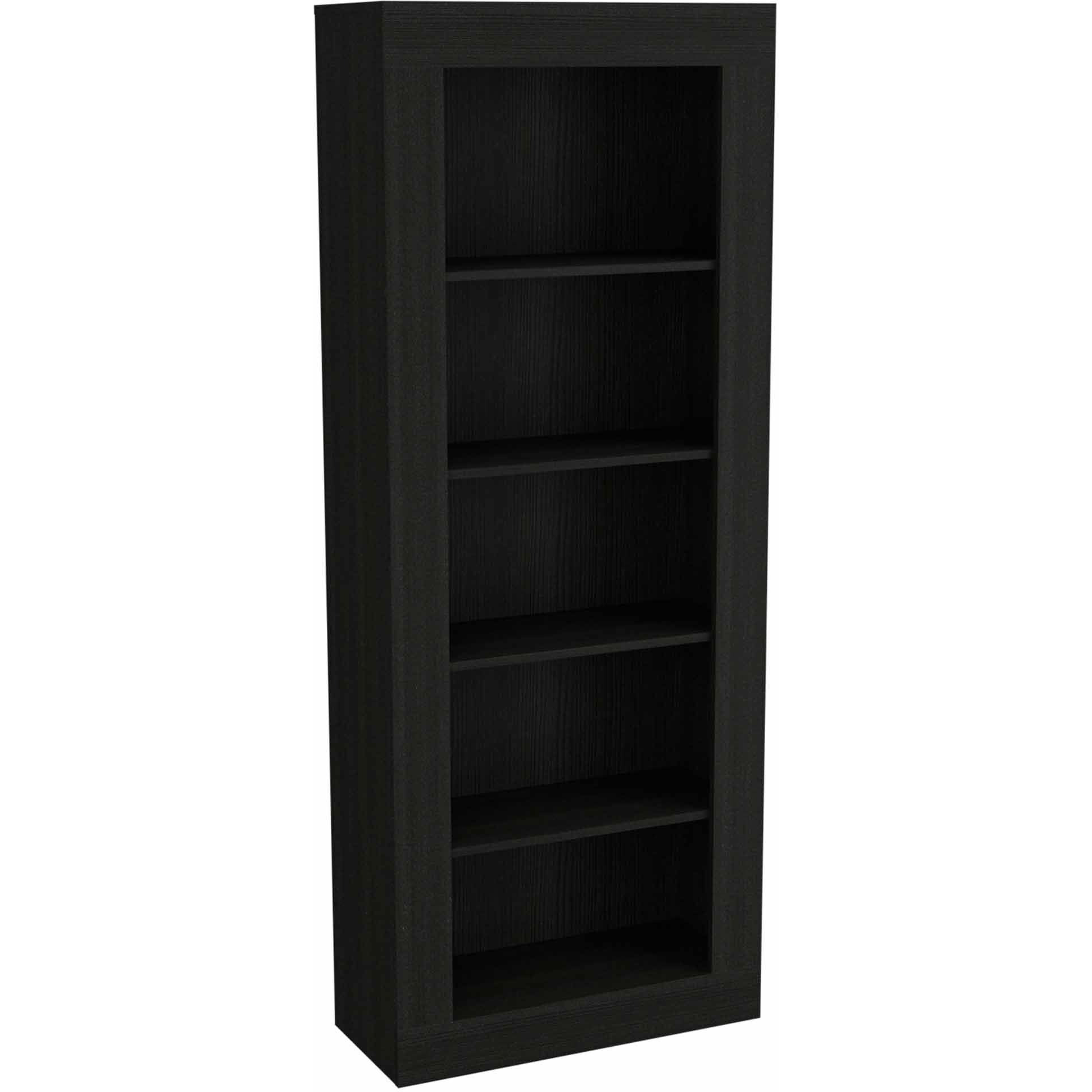 Brighton 5-Shelf Bookcase Black