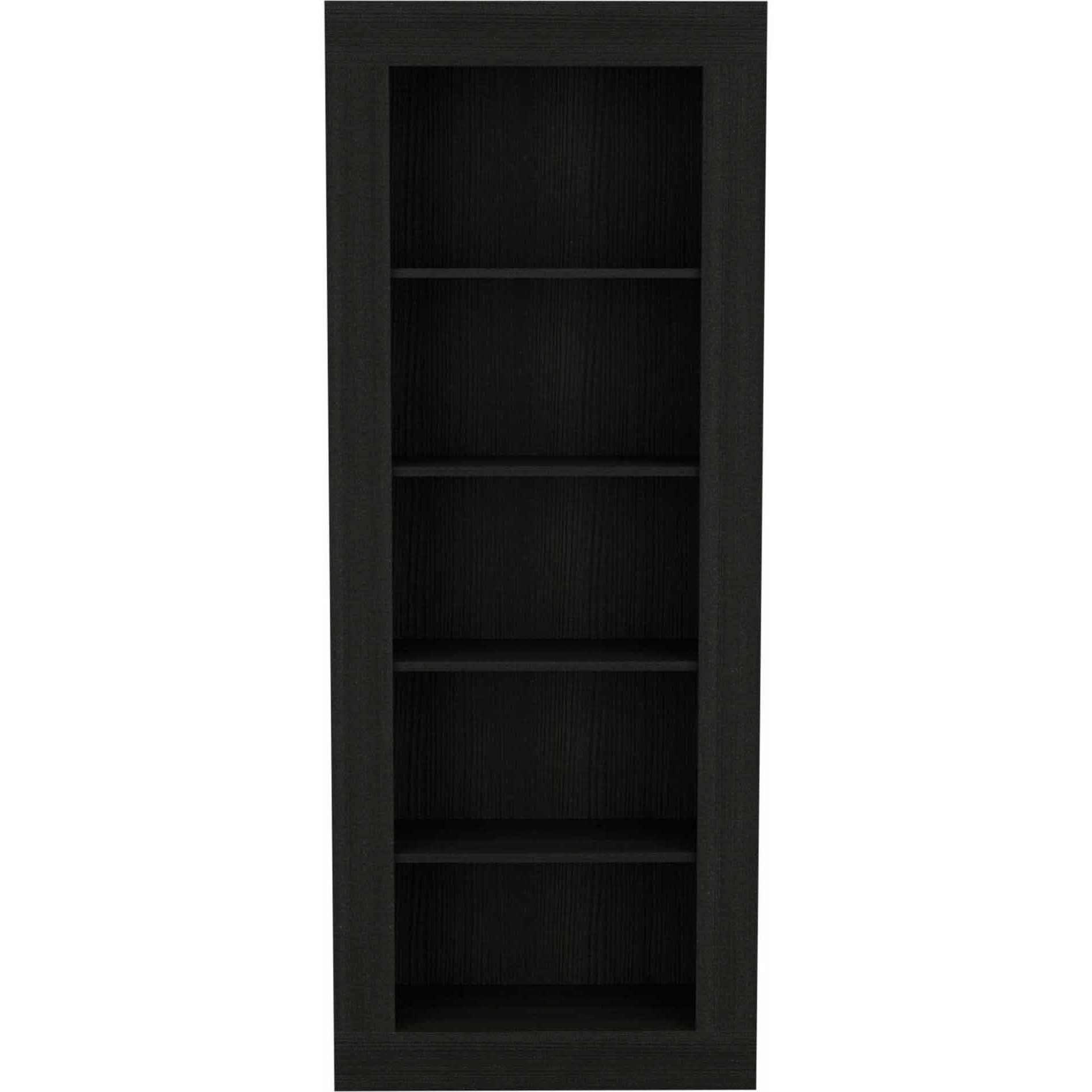 Brighton 5-Shelf Bookcase Black