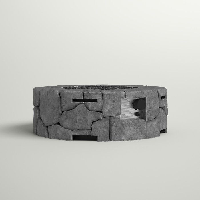 9'' H x 28'' W Fiber Reinforced Concrete Outdoor Fire pit
