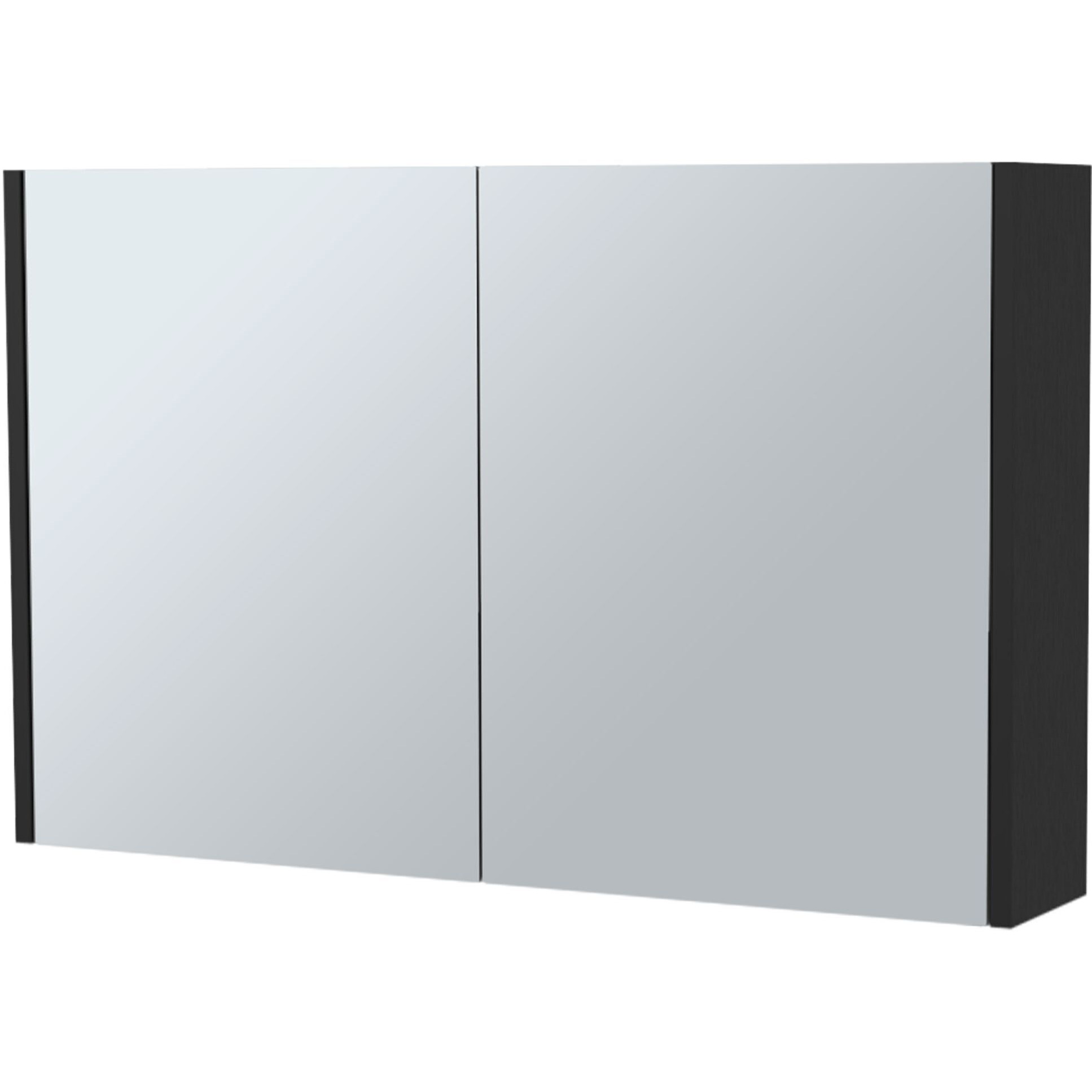 McNary Medicine Cabinet With Included Mirrors And 2 Doors, Black