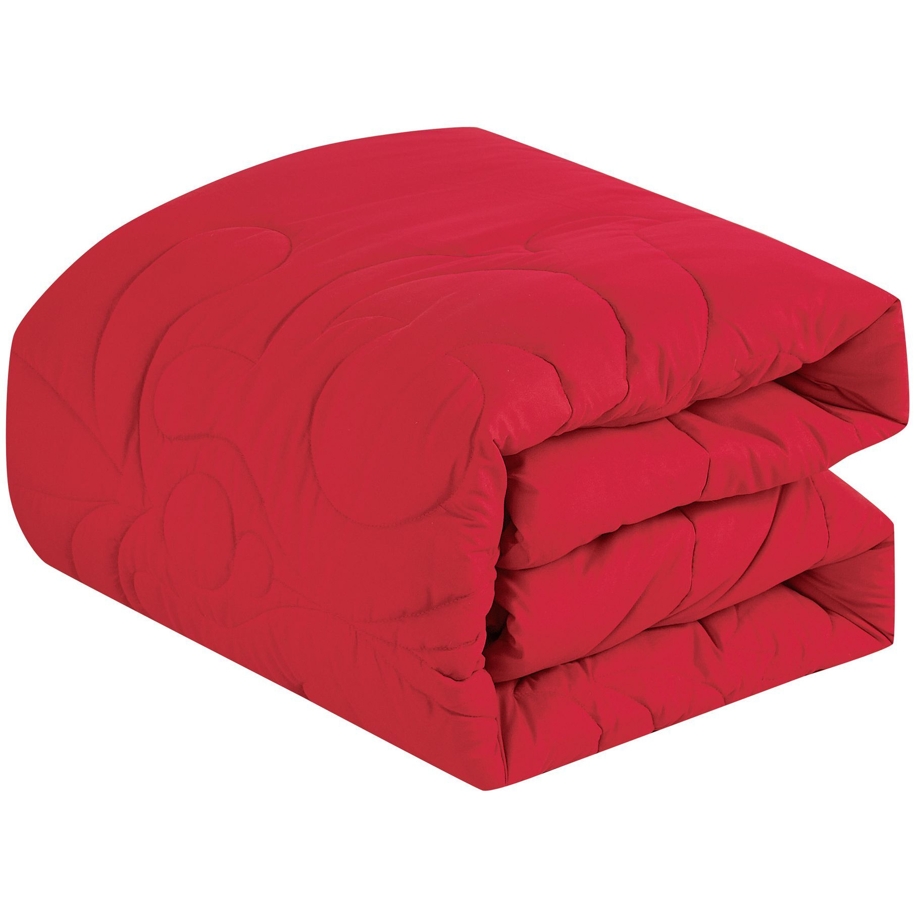 Bed in a Bag 9-Piece Qubilah Red Floral Quilted Comforter & Sheet Set