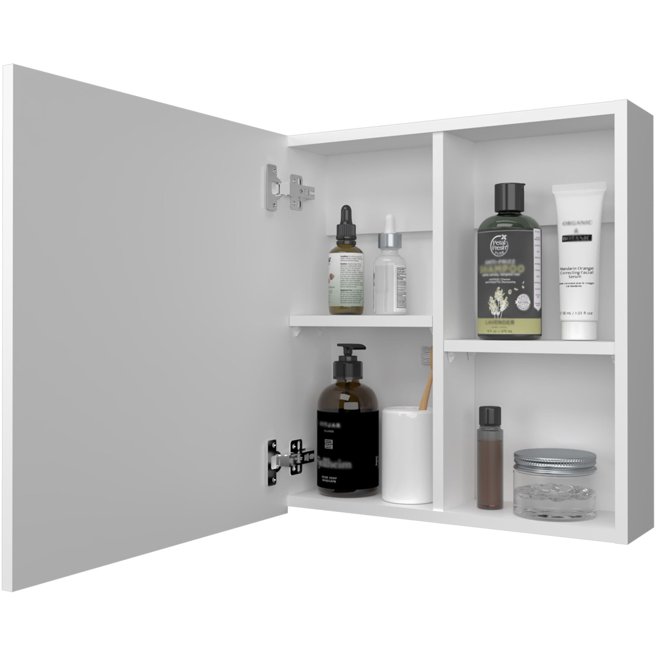 Morenci Medicine Cabinet With Included Mirror And 1 Door, White