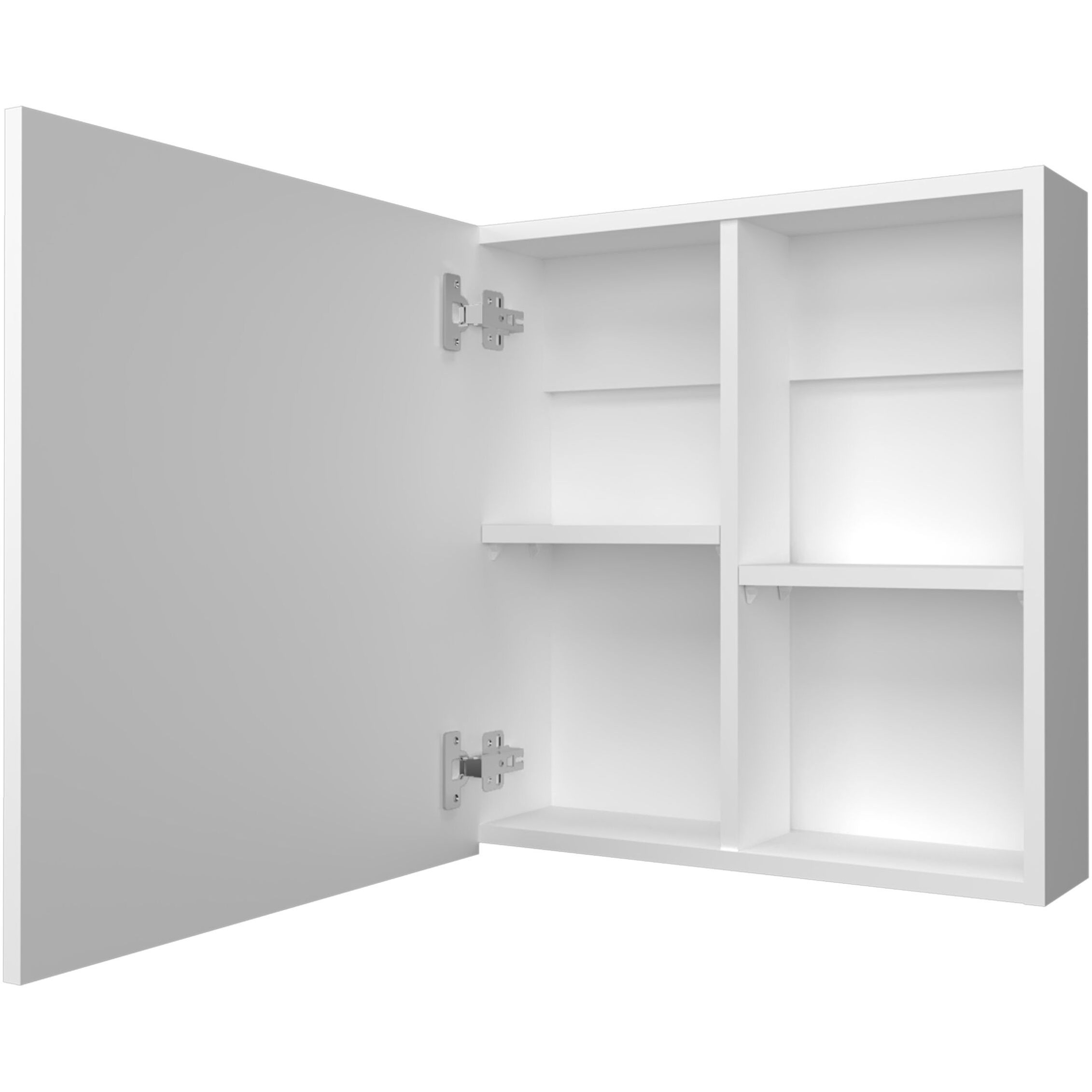 Morenci Medicine Cabinet With Included Mirror And 1 Door, White