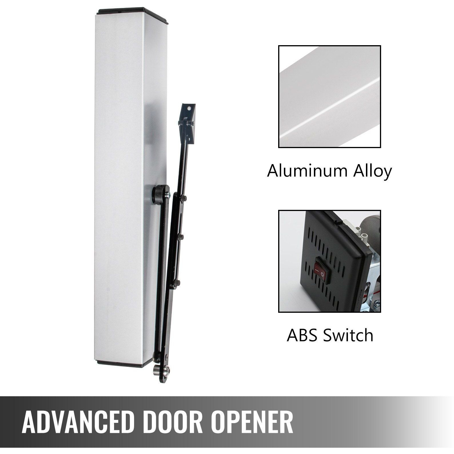 VEVOR Automatic Door Opener 110-240V, Handicap Door Opener 22 Lbs, Automatic Swing Door Opener 50 W Swing Door Opener 120 Degrees Adjustable Aluminum Alloy and Stainless Steel Electric Door Opener