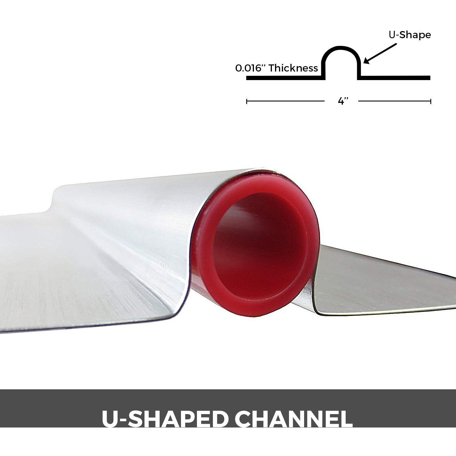 VEVOR PEX Heat Transfer Plates, 300 pcs Box Radiant Heat Transfer Plates, 4 ft Aluminum PEX Heat Transfer Plates, 1/2 inch Heat Transfer Plates Designed for PEX Tubing
